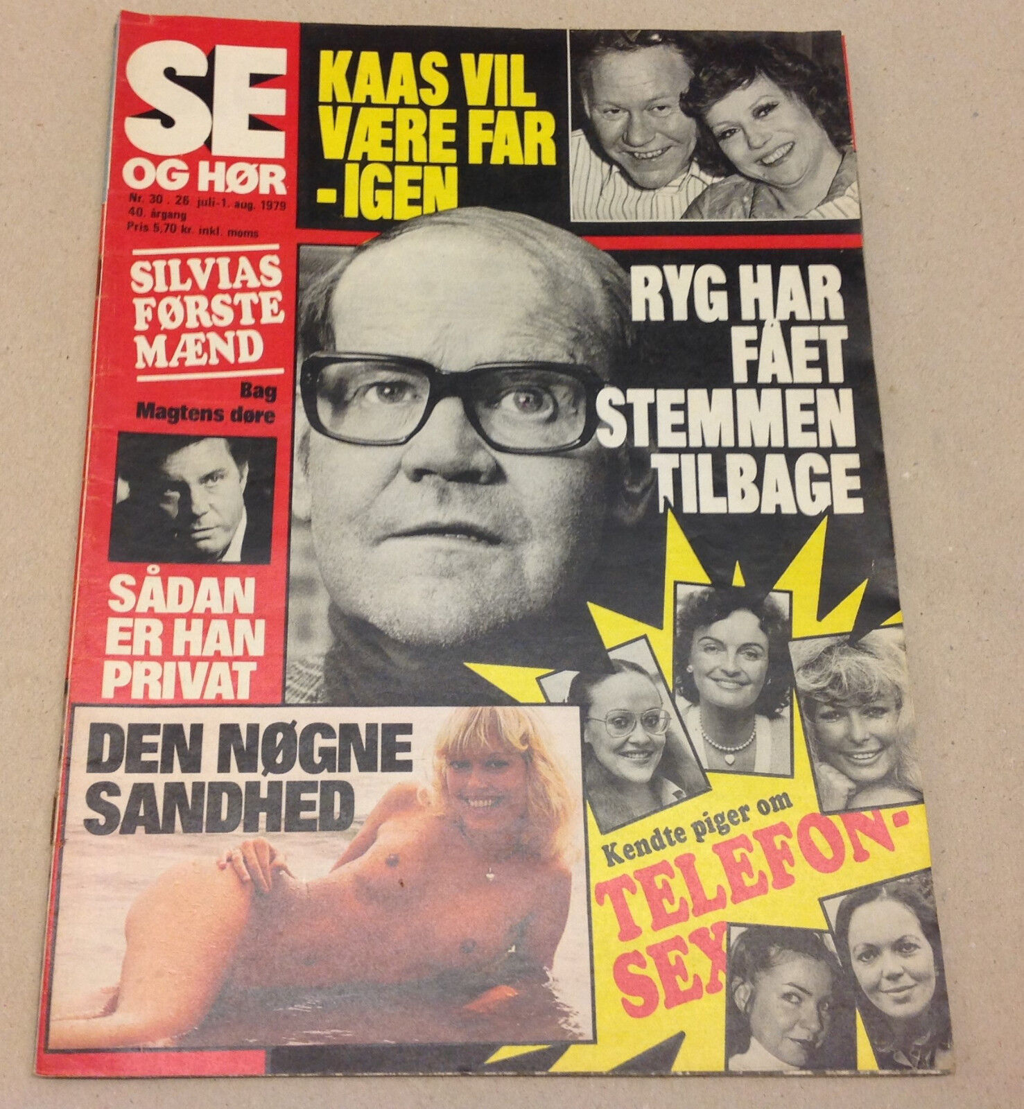 QUEEN SILVIA SWEDEN ROYALS SCANDINAVIA CARL GUSTAF VINTAGE Danish Magazine 1979