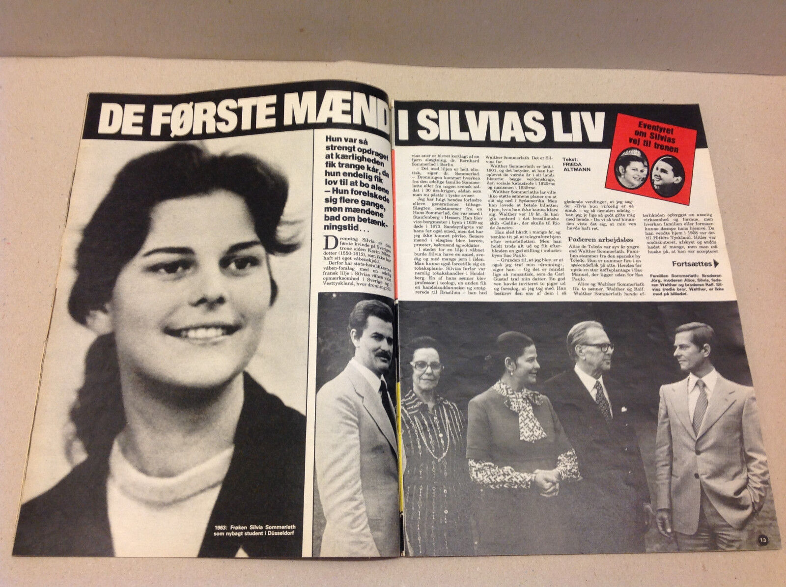 QUEEN SILVIA SWEDEN ROYALS SCANDINAVIA CARL GUSTAF VINTAGE Danish Magazine 1979