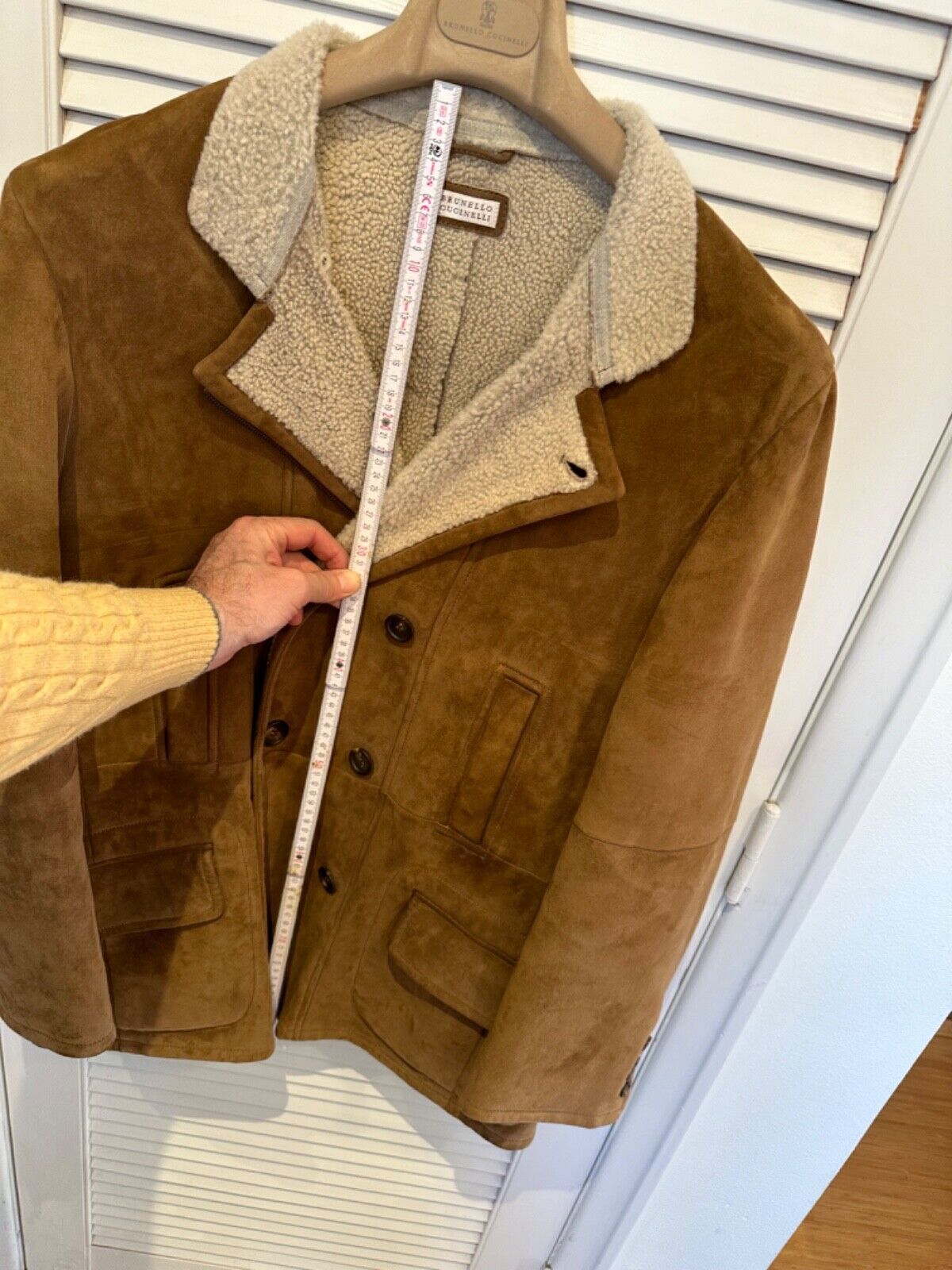 Shearling Coat Men Brunello Cookers