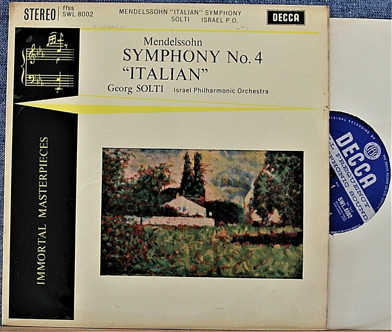 Solti Mendelssohn (Symphony 4) Decca SWL 8002 (10") wb NM