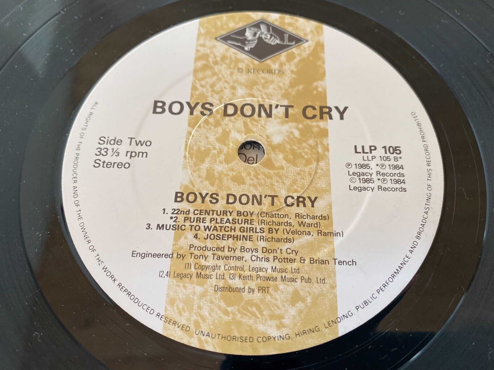 BOYS DON´T CRY "BOYS DON´T CRY" 1985 LEGACY RECORDS VINYL LP 33 RPMRECORDS***