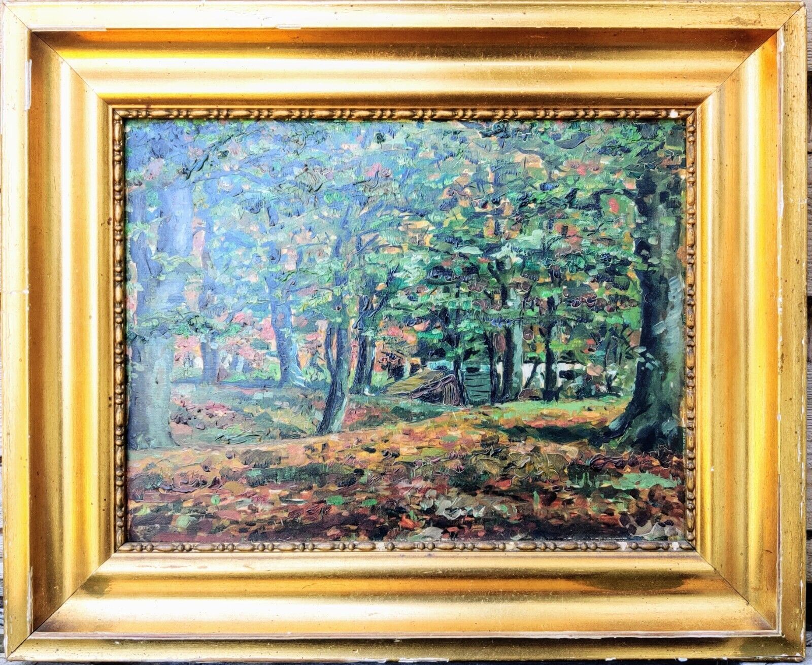 FOREST SCENE original oil painting