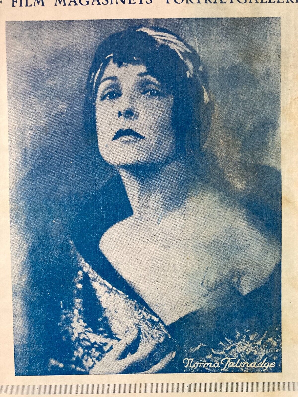 Norma Talmadge Danish  Original Magazine 1924 Film Magasinet