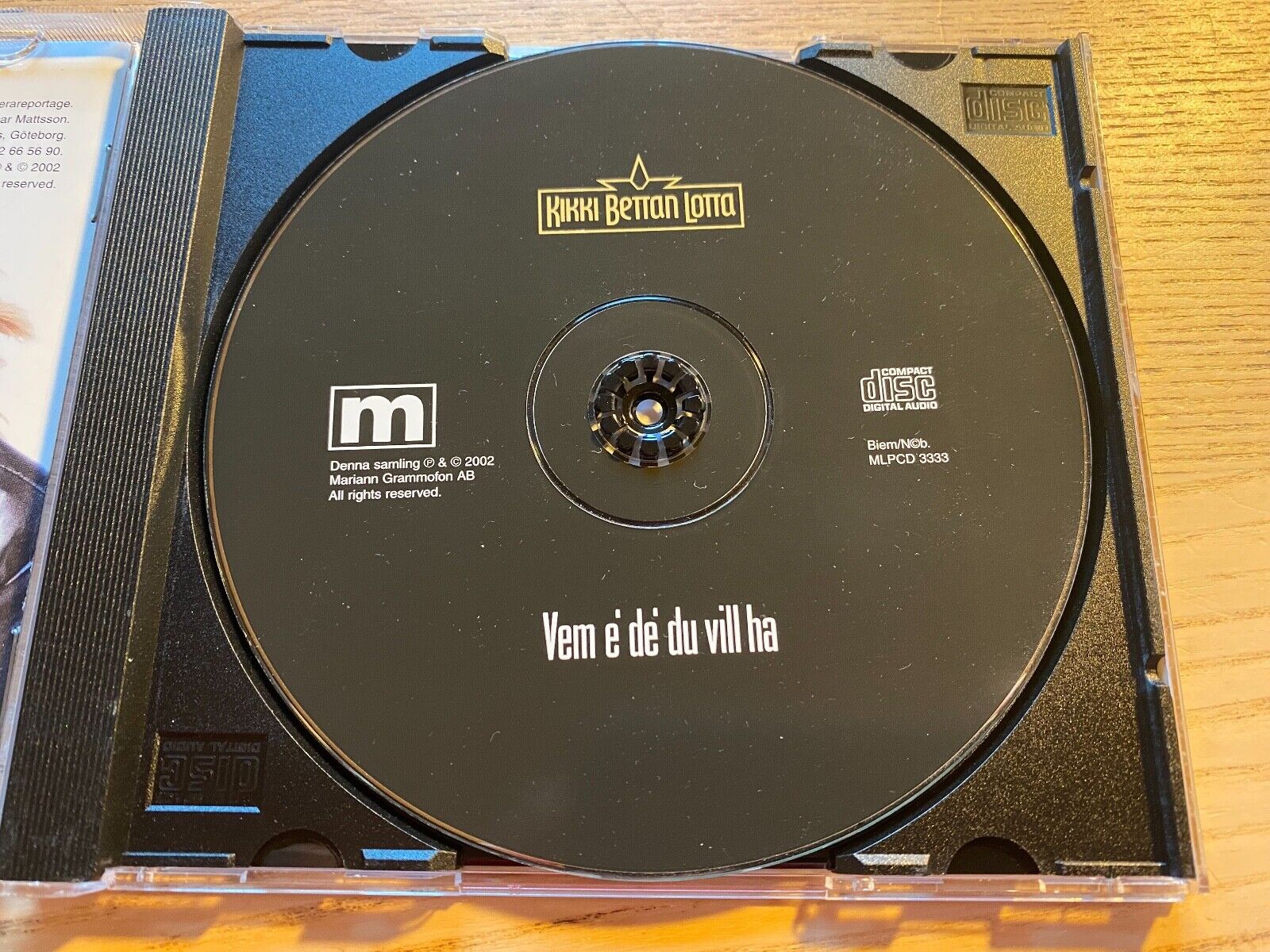 KIKKI BETTAN LOTTA "VEM E´ DE DU VIL HA´20 ÅR MED OSS" 2002 CD ALBUM MARIANN RAR