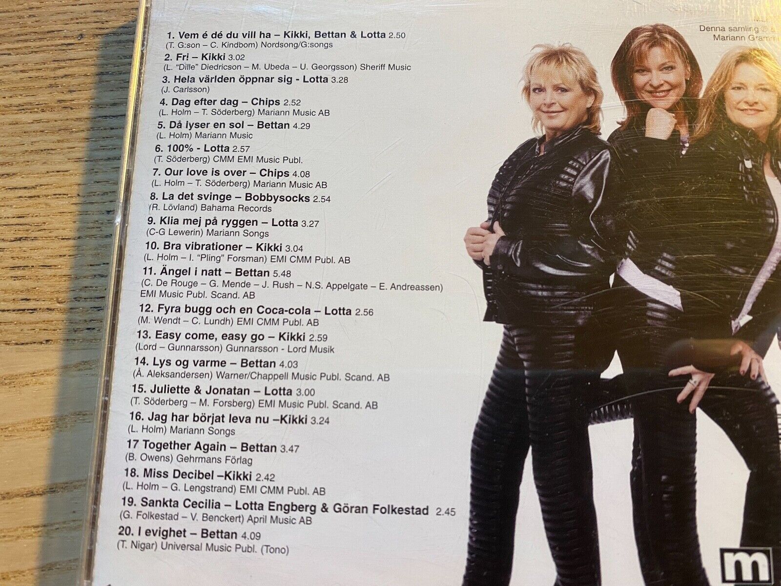 KIKKI BETTAN LOTTA "VEM E´ DE DU VIL HA´20 ÅR MED OSS" 2002 CD ALBUM MARIANN RAR