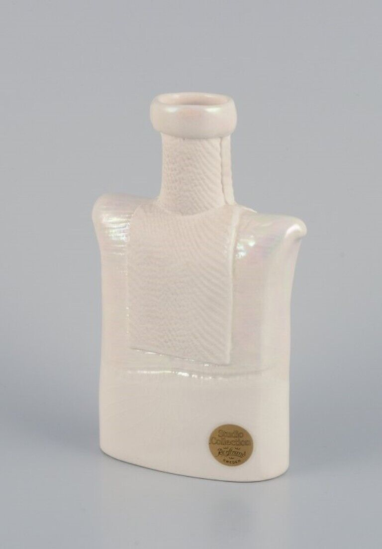 Suzanne Öhlén for Rörstrand Sweden Ceramic vase with glaze in light tones