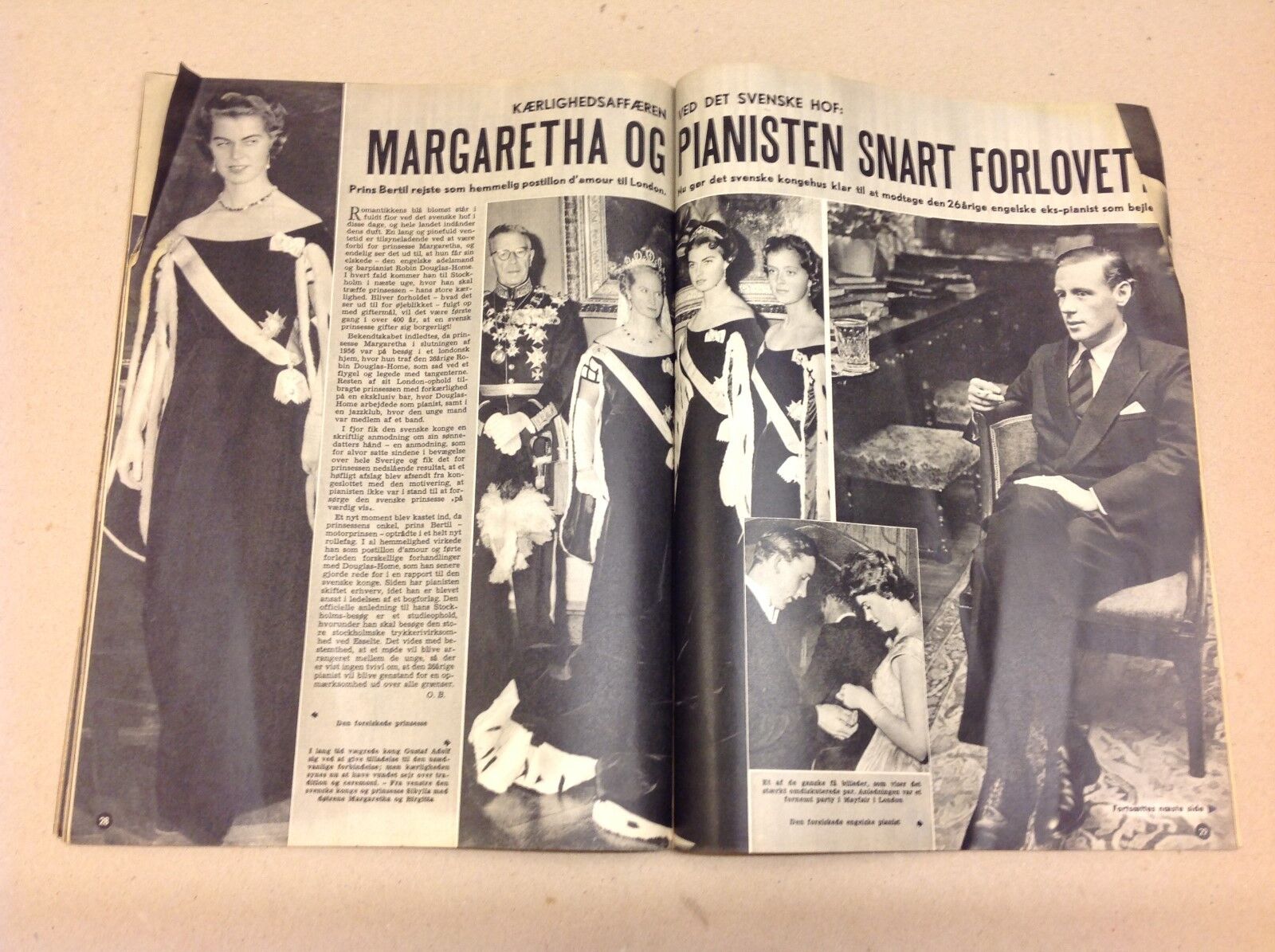 Princess Margaretha Sweden Robin Douglas-Home Danish Magazine 1958 "Se og Hoer"