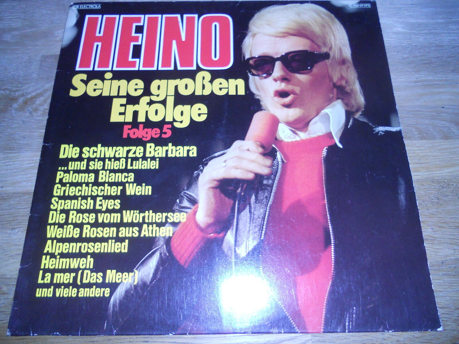 HEINO "SEINE GROBEN ERFOLGE FOLGE 5" 12" VINYL LP USED 16 TRACKS 1975 EMI RARE*