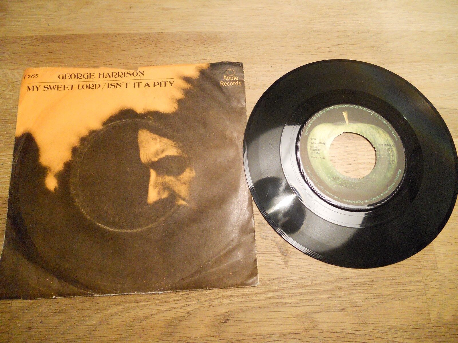 GEORGE HARRISON MY SWEET LORD / ISN´T IT A PITY 1970 APPLE RECORDS NCB DENMARK