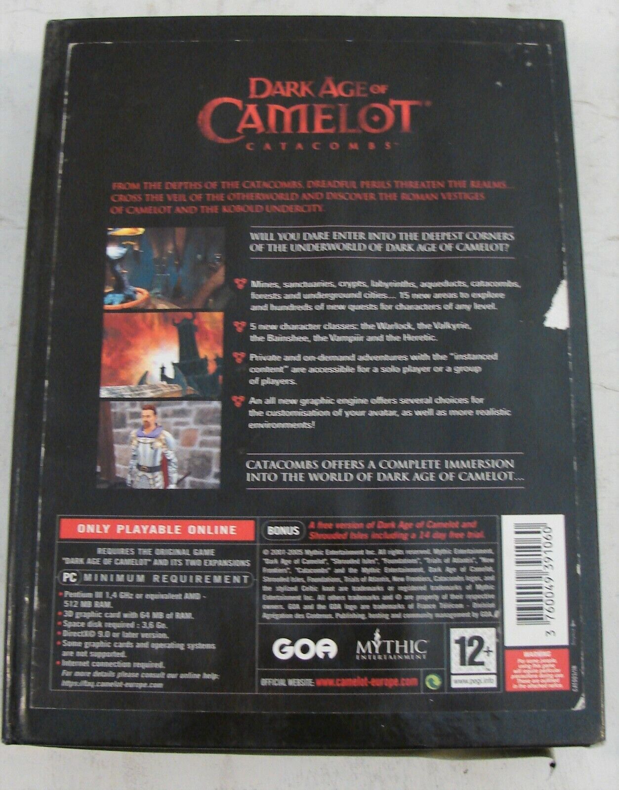 PC BIG BOX - DARK AGE OF CAMELOT - CATACOMBS