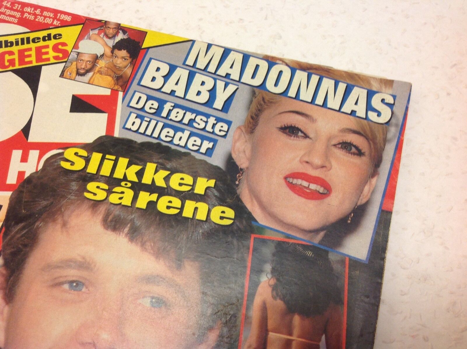 Madonna Birth Lourdes Maria Ciccone Leon Vtg Danish Magazine 1996 "Se og Hoer"