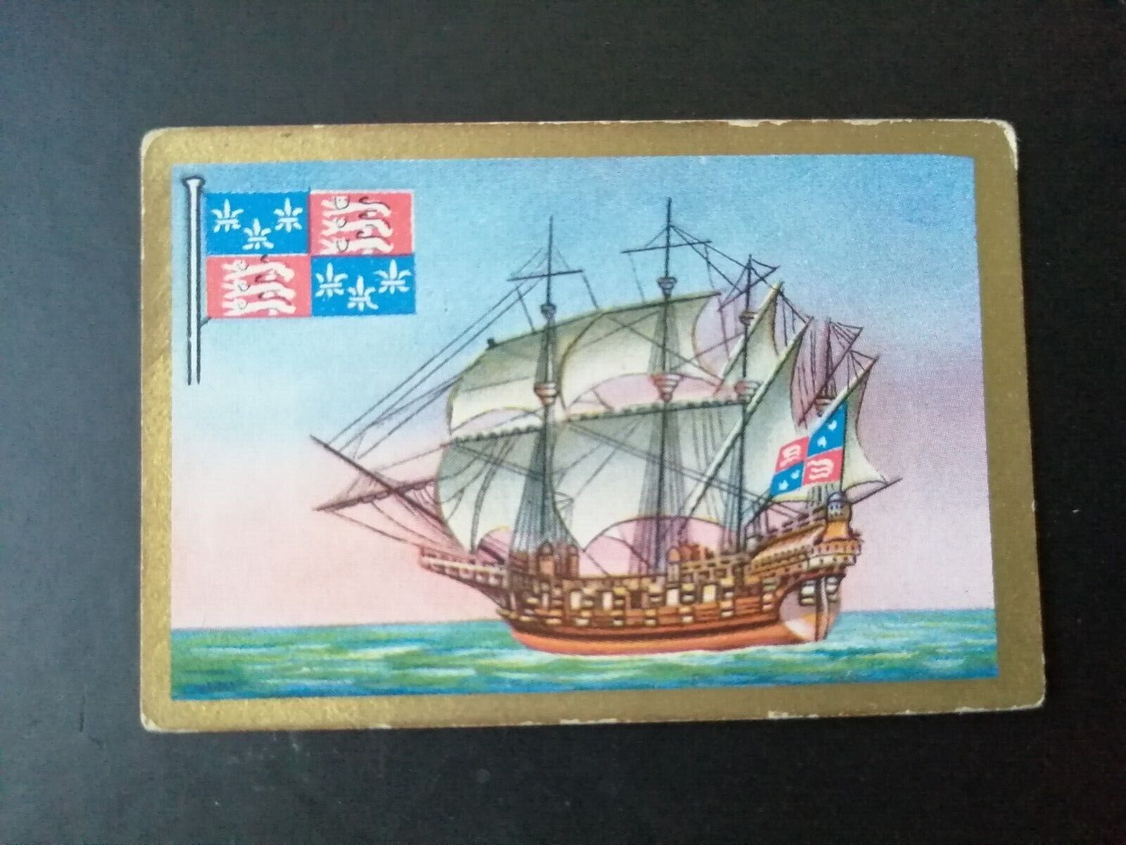 German SABA tobacco ship trading card 1931-33No 7 "Great Harry" England