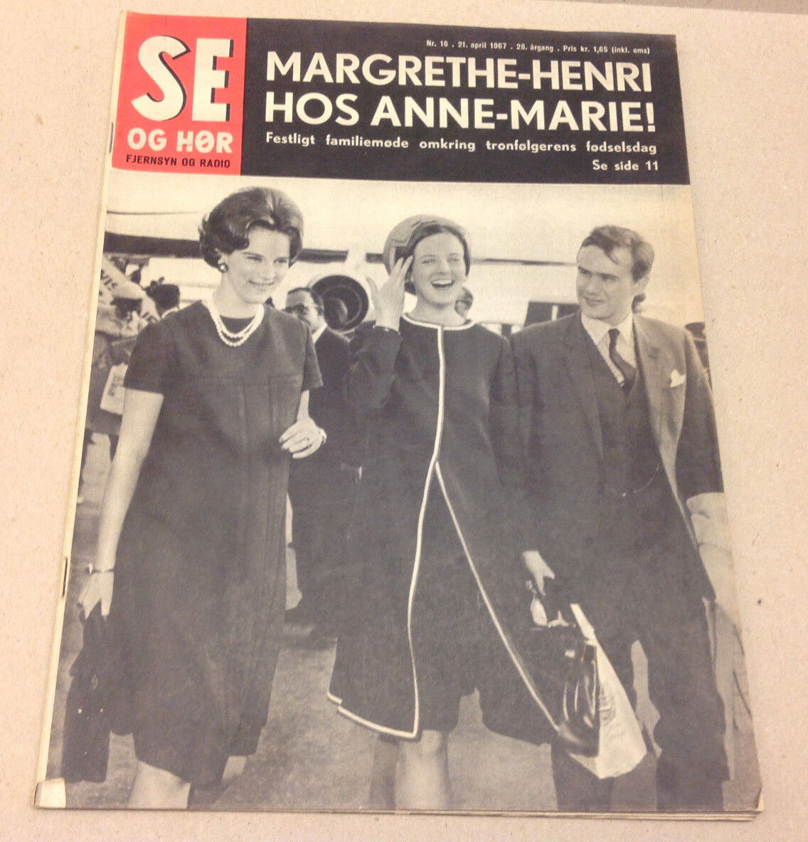 QUEEN ANNE-MARIE GREECE DENMARK ROYALS QUEEN MARGRETHE VTG Danish Magazine 1967