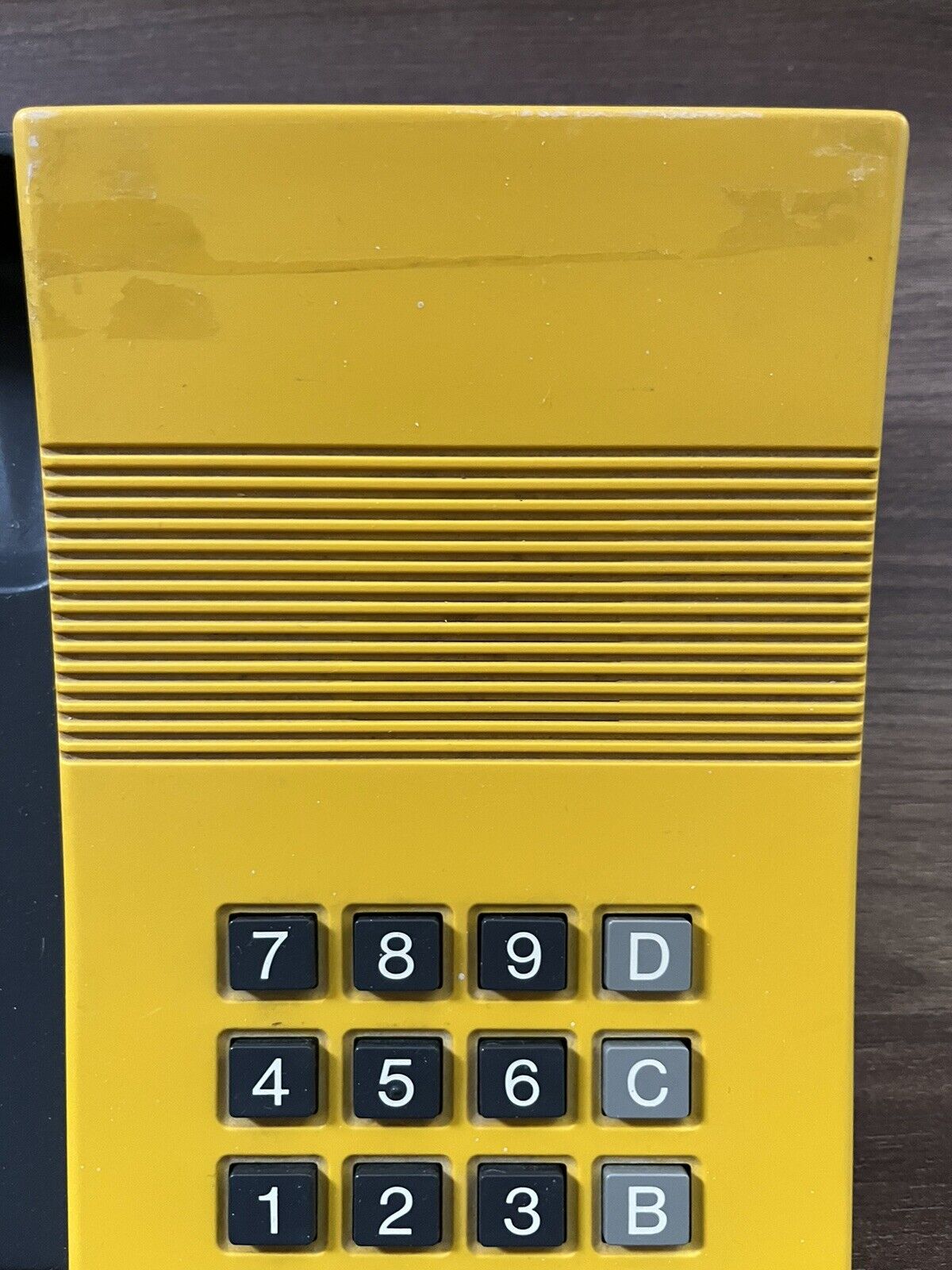 Kirk Comet DK80 Digitel 2000 Danish Design Yellow 1980s Desk Landline Phone