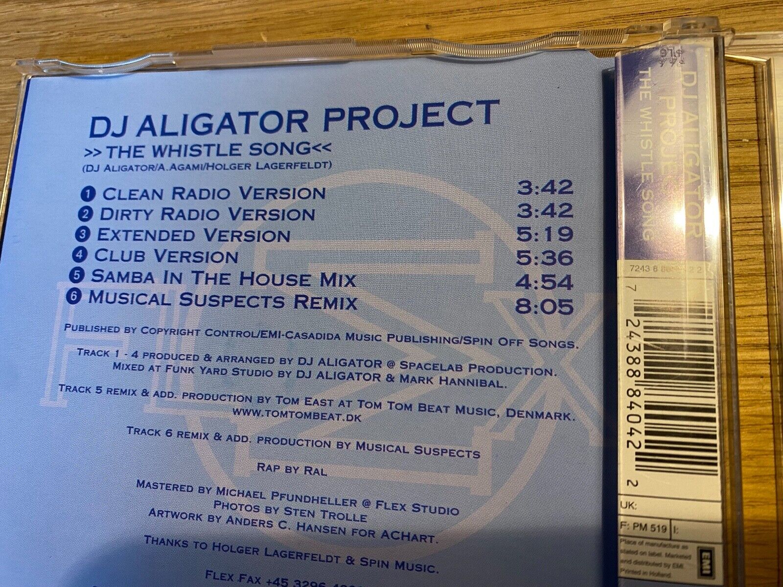 DJ ALIGATOR PROJECT "THE WHISTLE SONG" CD SINGLE 6 REWMIXED TRACK 2000 FLEX EMI*