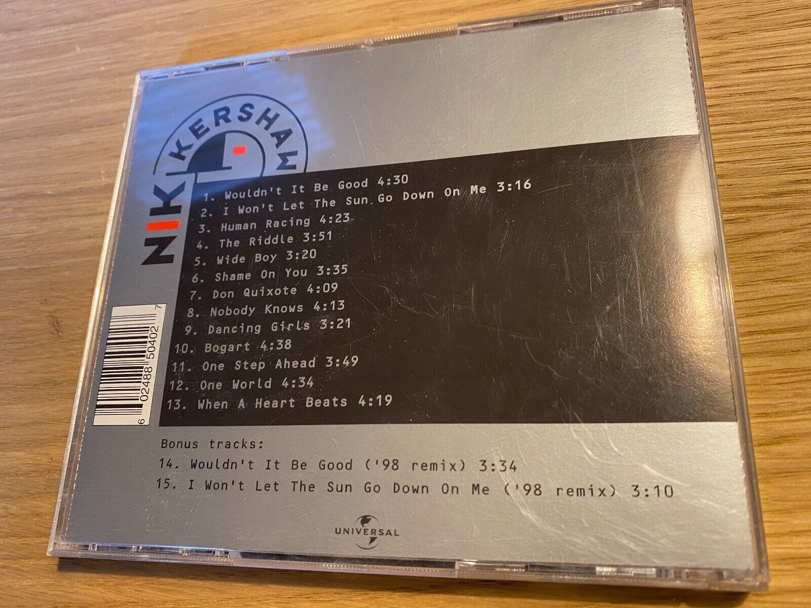 NIK KERSHAW "GREATEST HITS" 1998 CD ALBUM 15 TRACK DANISH PRESS UNIVERSAL MUSIC*