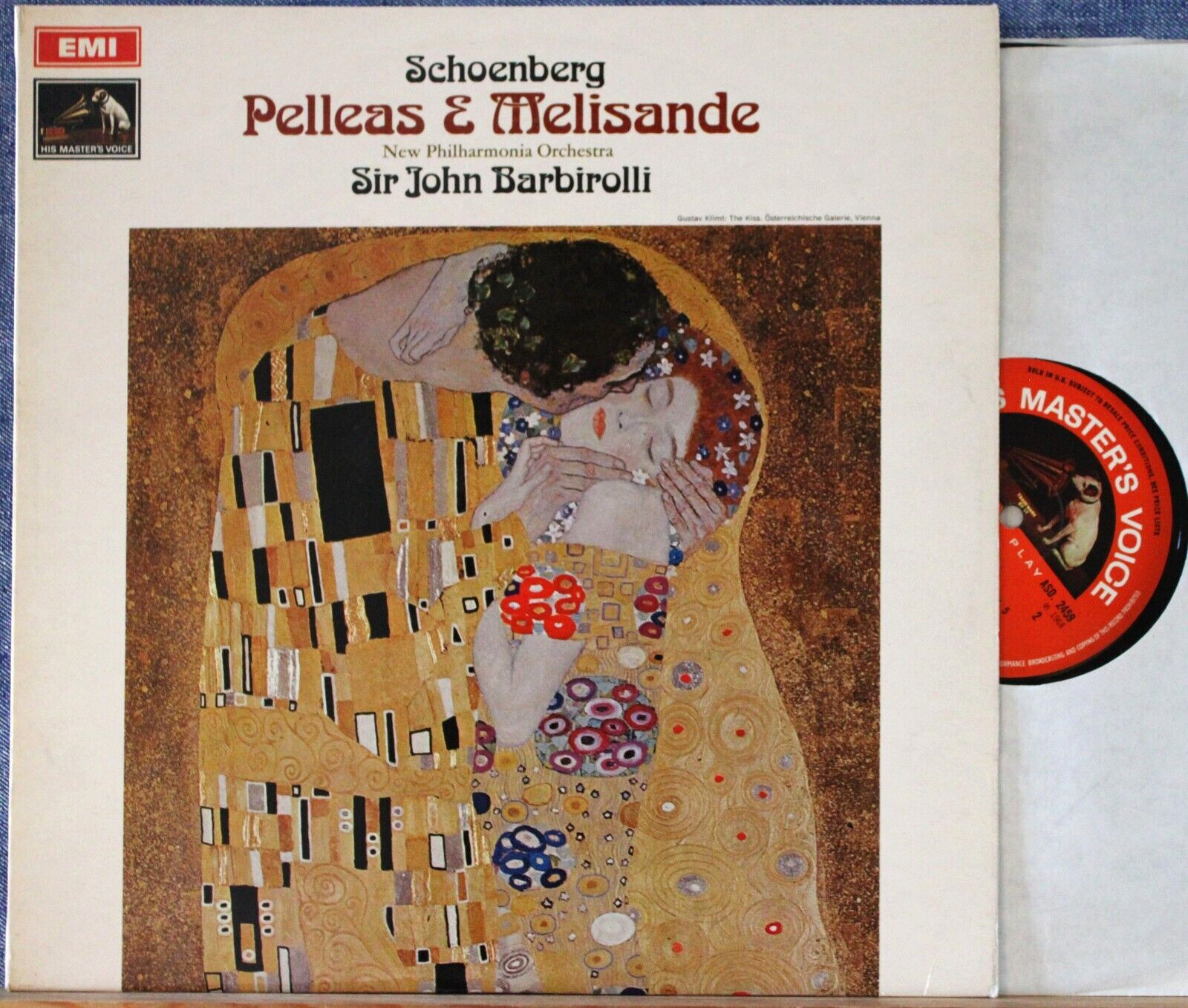 Barbirolli Schönberg (Pelleas et Melisande) HMV ASD 2459 semi-circle NM