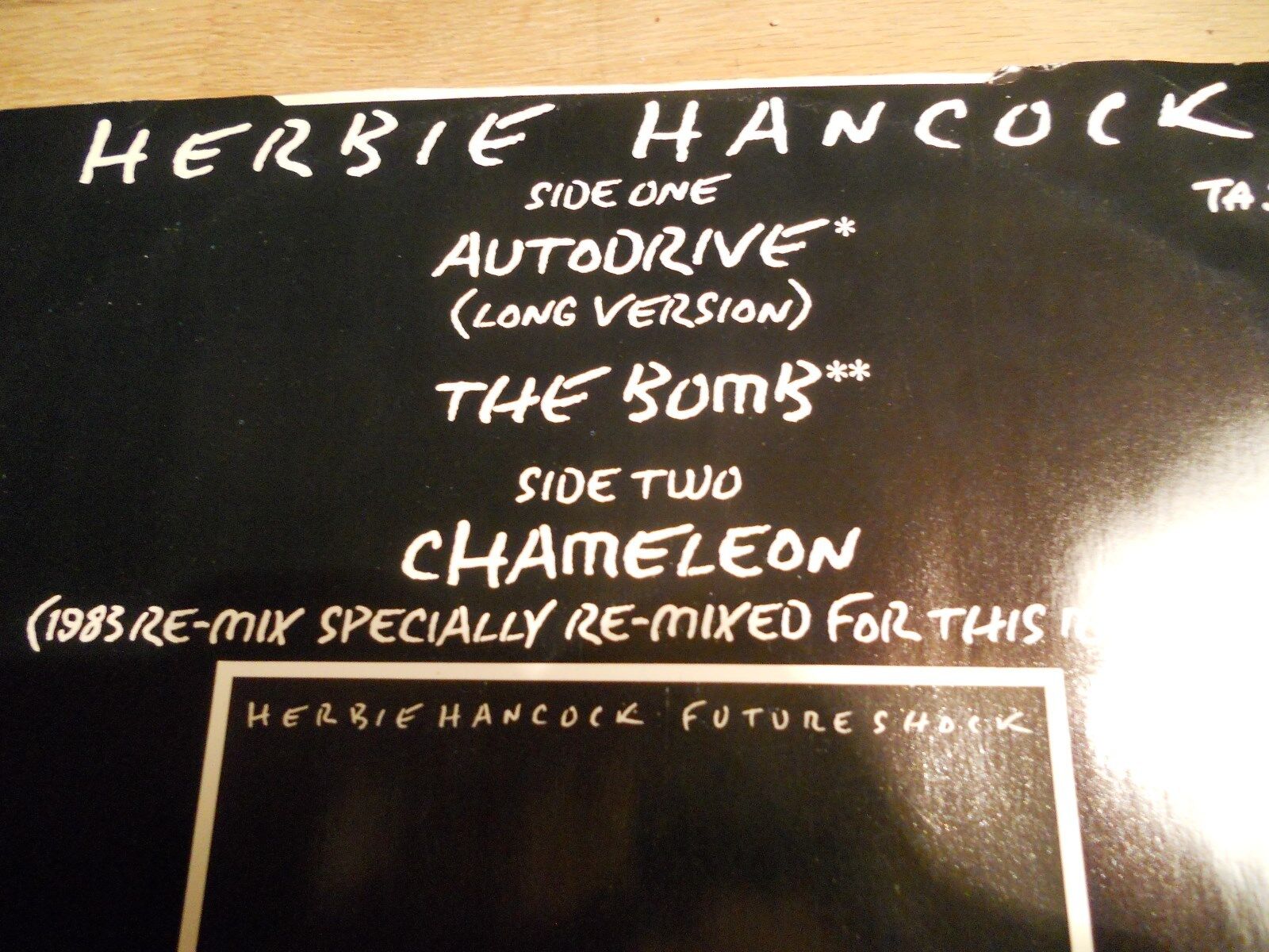 HERBIE HANCOCK AUTODRIVE THE BOMB  CHAMELEON 3 REMIXES UK PRESSED LIMITED EDIT