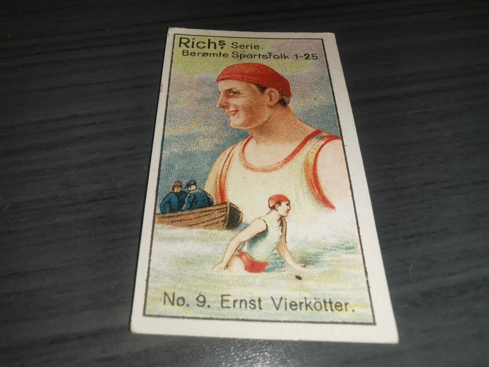 Ernst Vierkoetter 1927 Richs Serie sportsfolk card Danish Version #9