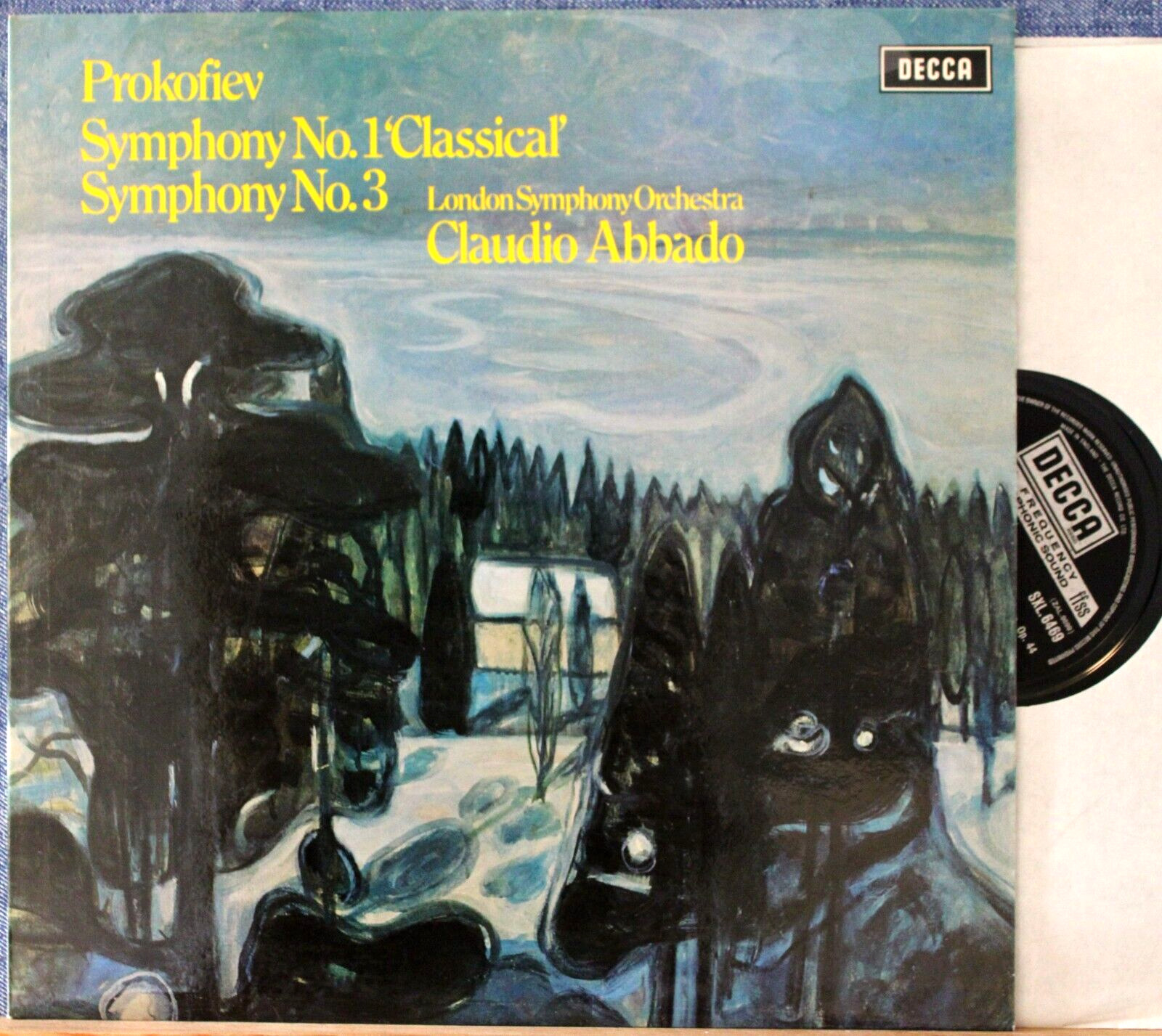 Abbado Prokofiev (Symphonies 1 + 3) Decca SXL 6469 NM