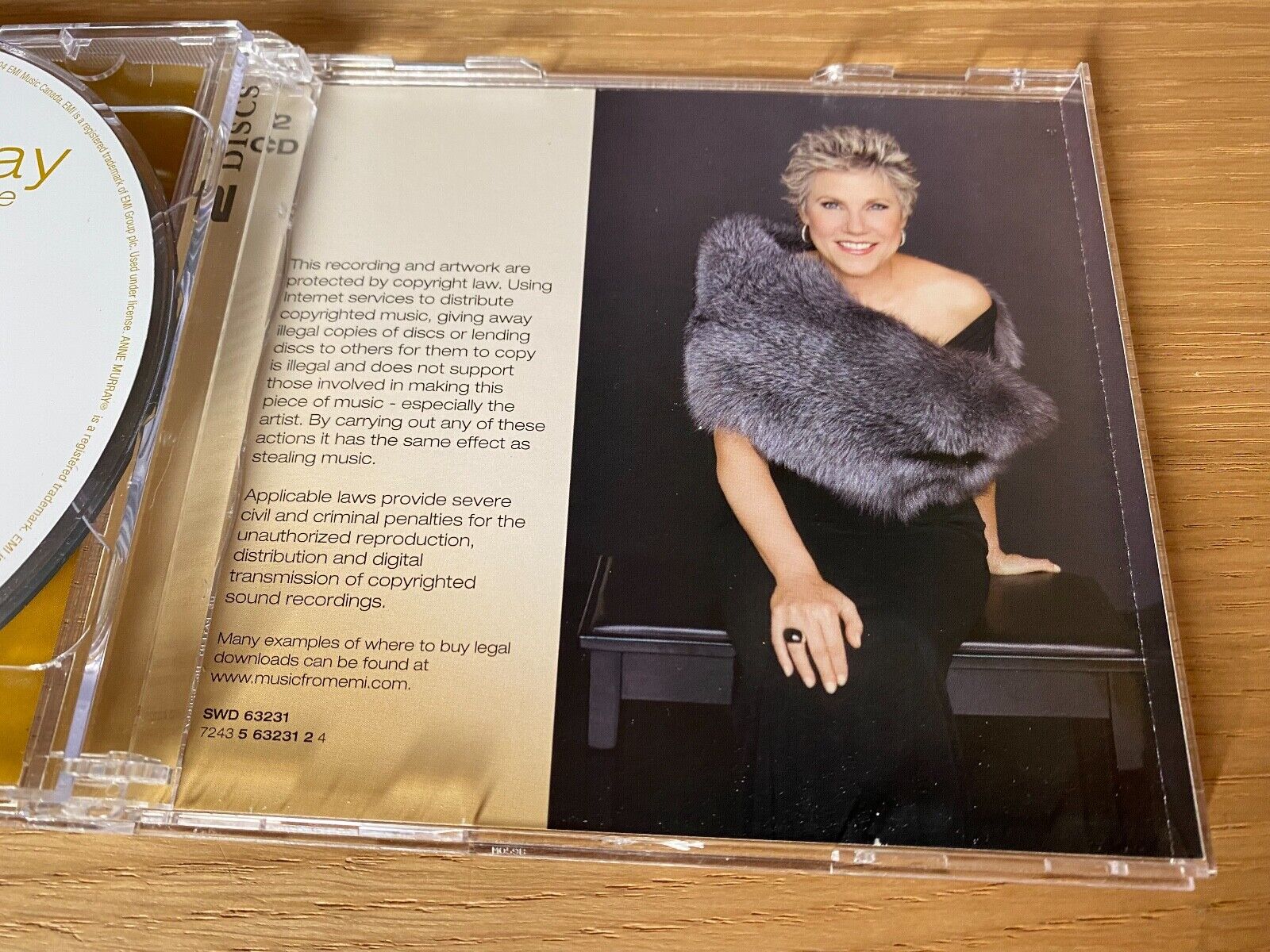 ANNE MURRAY "ALL OF ME" 2 X CDALBUM 31 TRACK PRESS 2004 EMI MUSIC CANADA WRITING