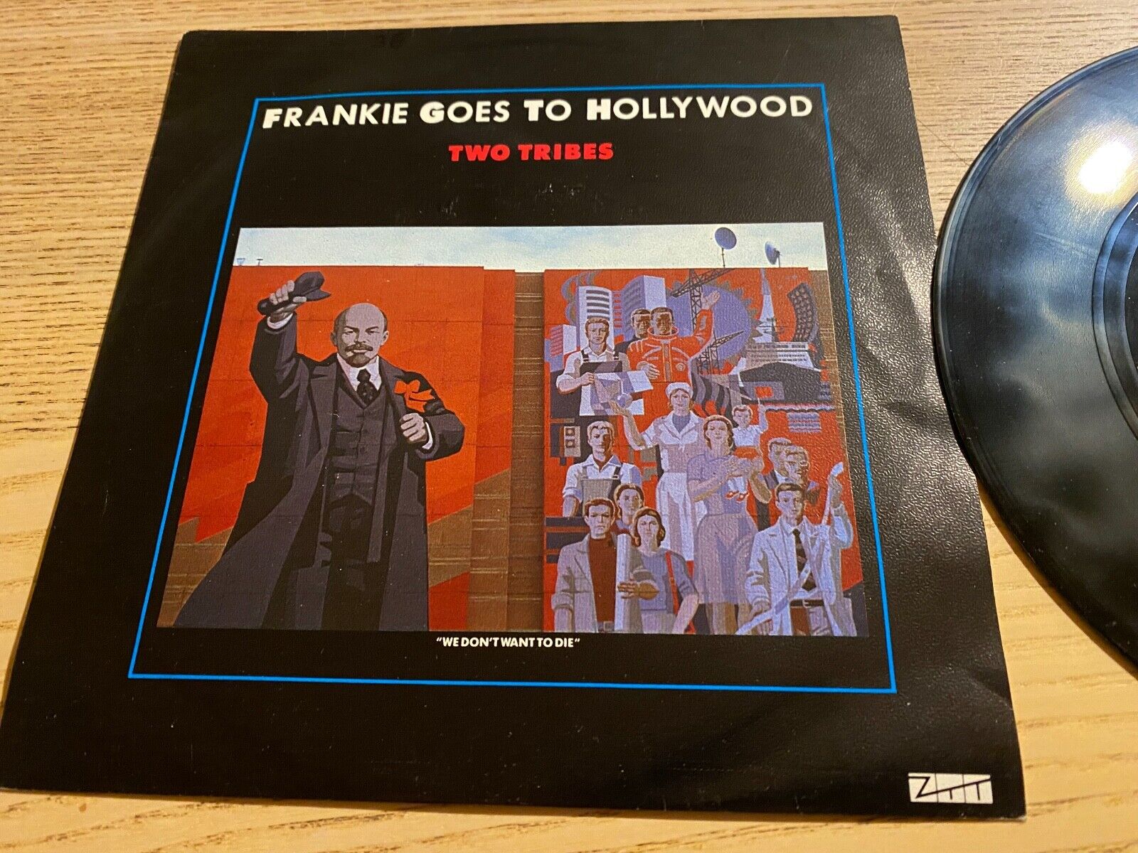 FRANKIE GOES TO HOLLYWOOD "TWO TRIBES / ONE FEBRUARY FRIDAY" 1984 ZTT Records 7"