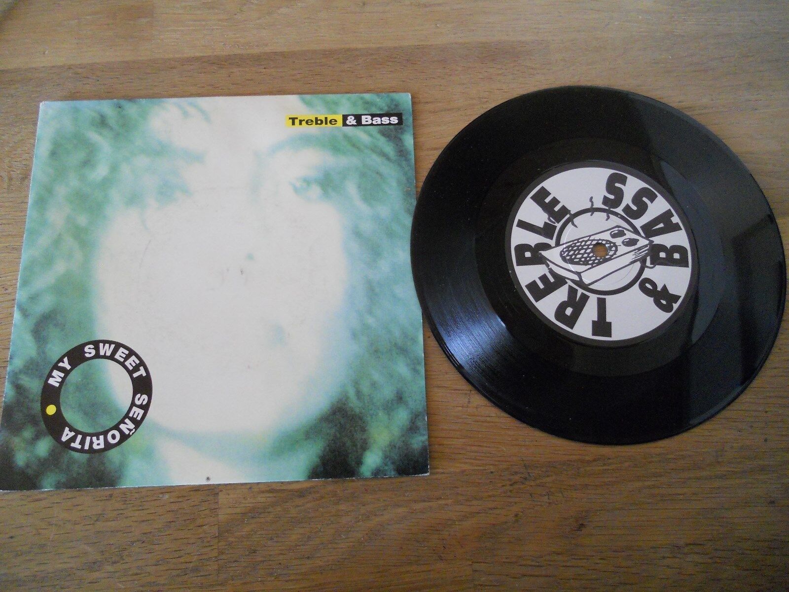 TREBLE  BASS "MY SWEET SENORITA" 1991 NCB SWEDISH 7 INCH SINGLE 2 VERSIONS RARE