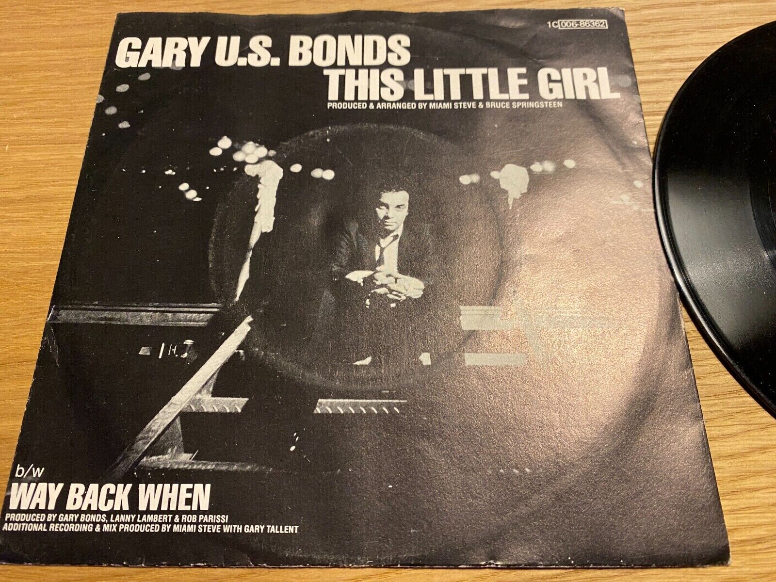 GARY US BONDS / BRUCE SPRINGSTEEN "THIS LITTLE GIRL/WAY BACK WHEN" 1981 SINGLE