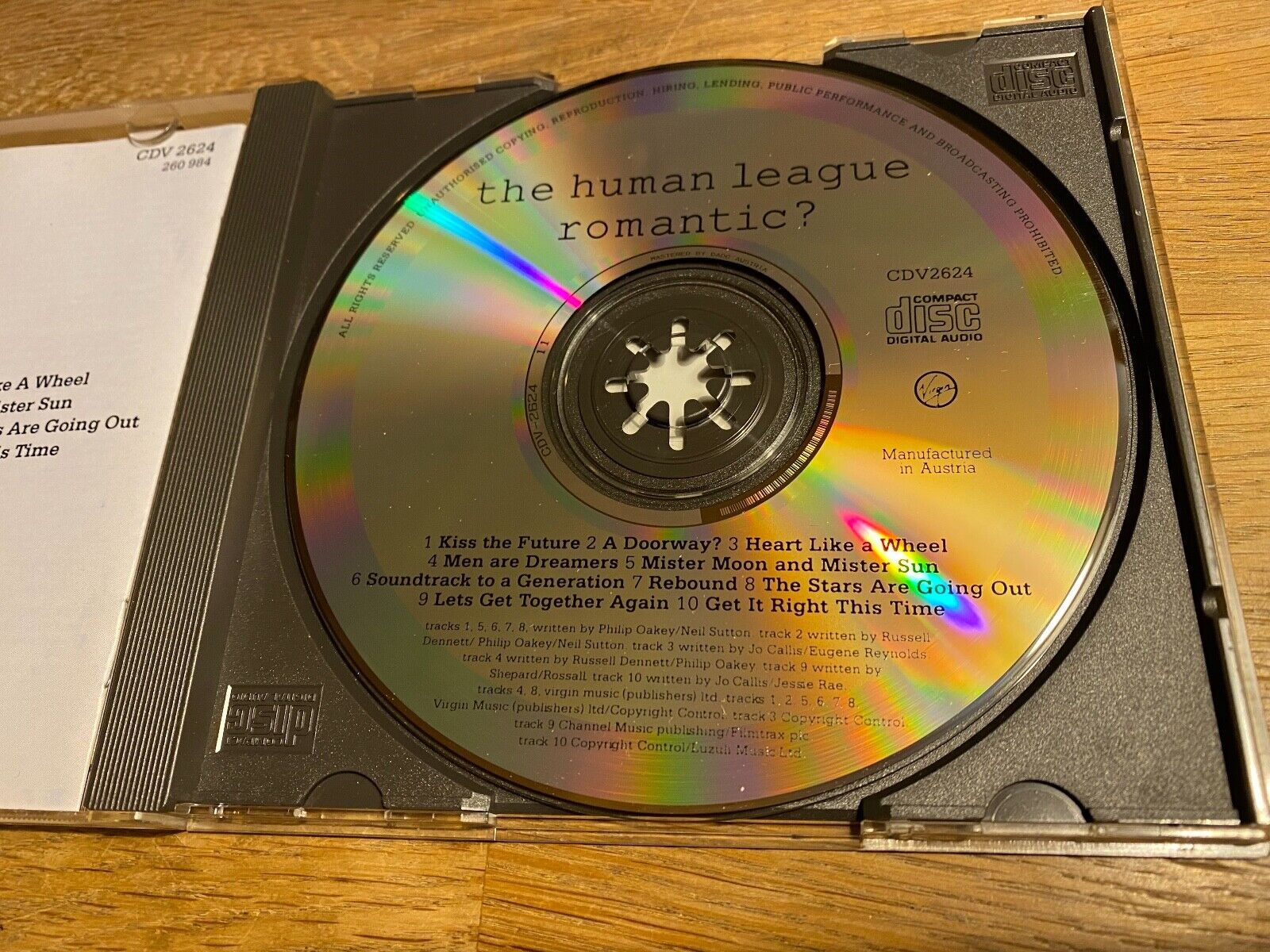 THE HUMAN LEAGUE "ROMANTIC?" 10 TRACKS CD ALBUM 1990 VIRGIN RECORDS AUSTRIA OOP