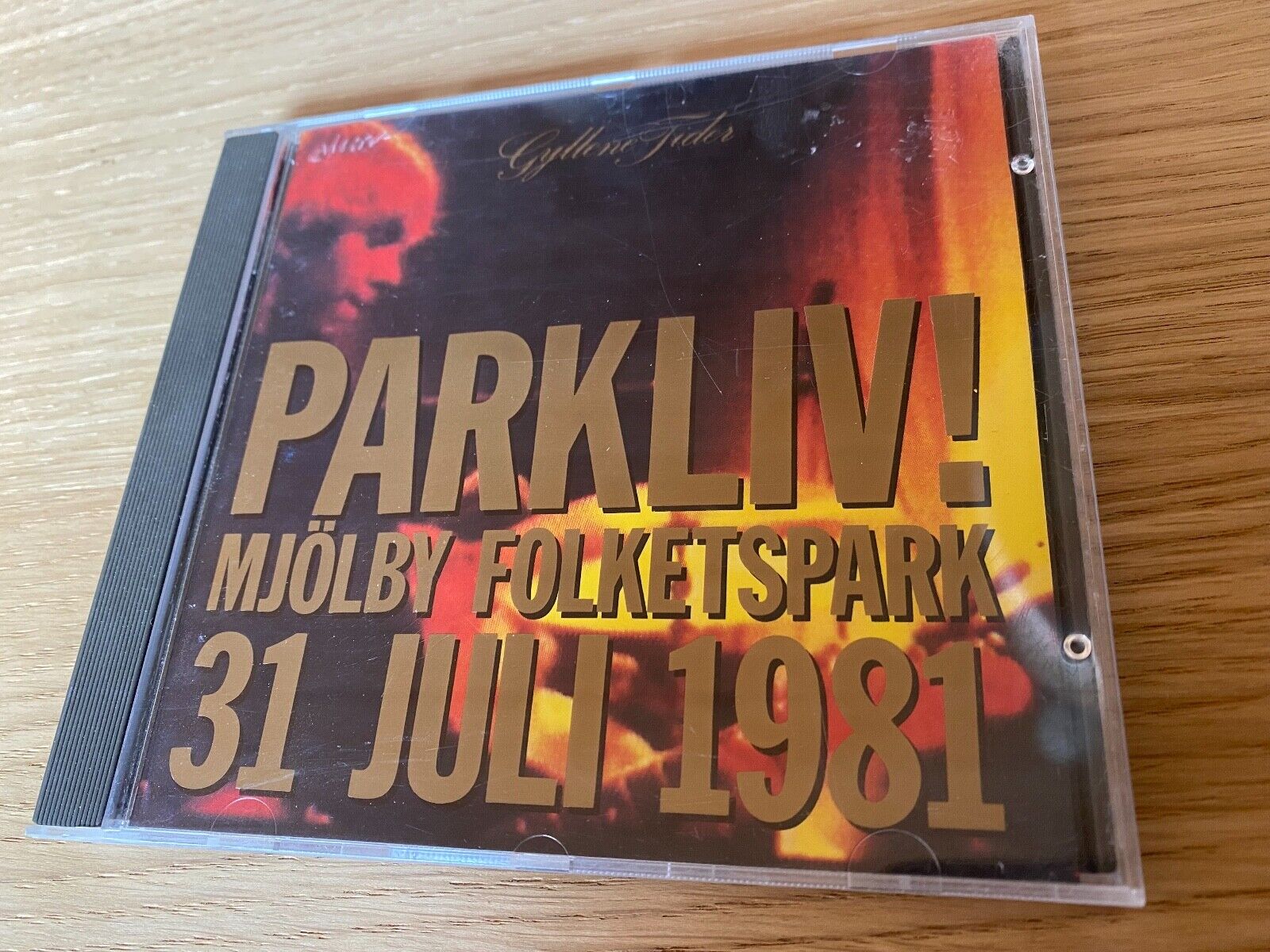 GYLLENE TIDER PE GESSLE "PARKLIV!" 1 EDITION 12 TRACK 1990 CD ALBUM EMI SWEDEN*