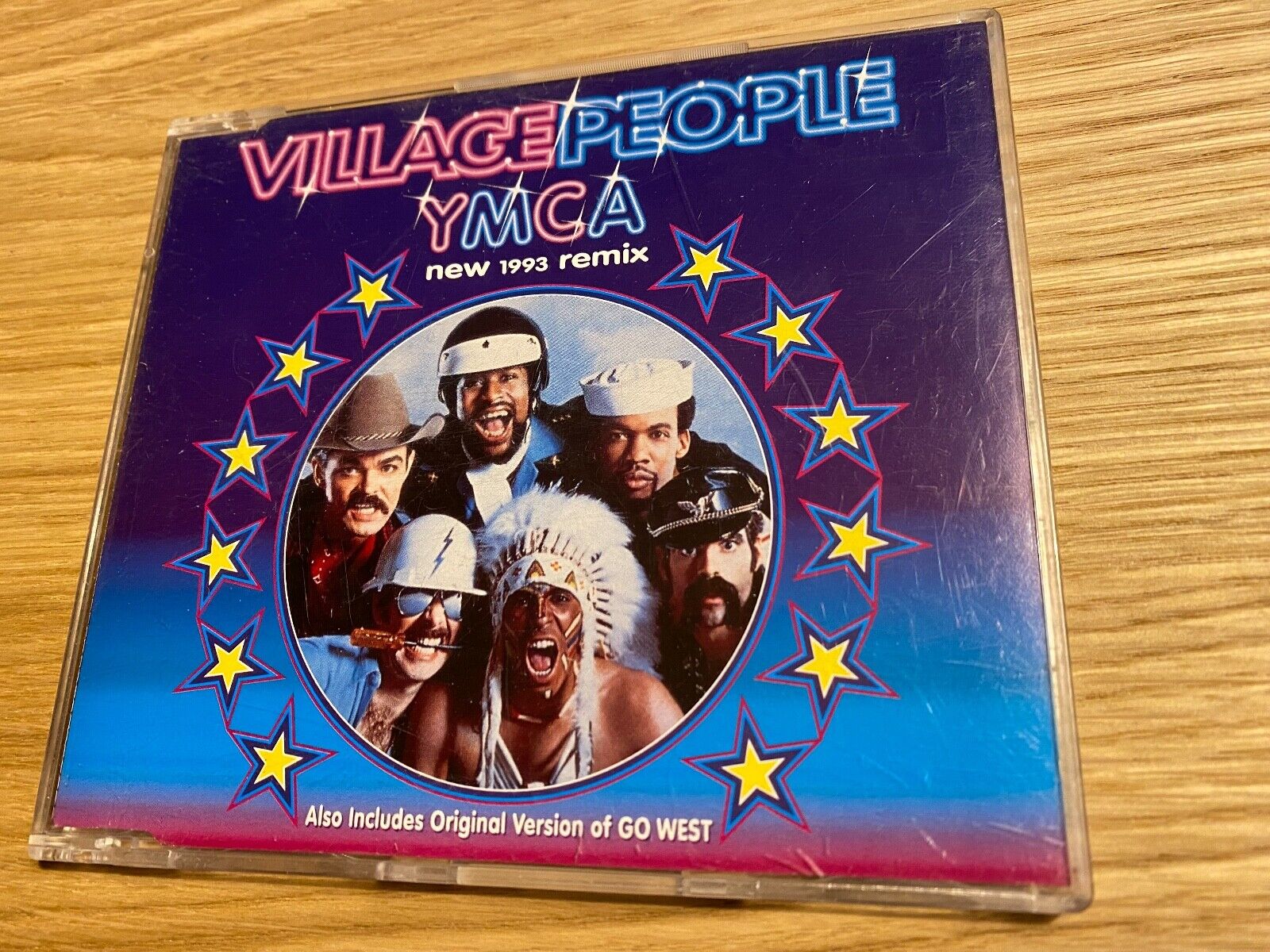 VILLAGE PEOPLE "YMCA / GO WEST" 1993 ARISTA RECORDS PWL REMIX UK CD SINGLE