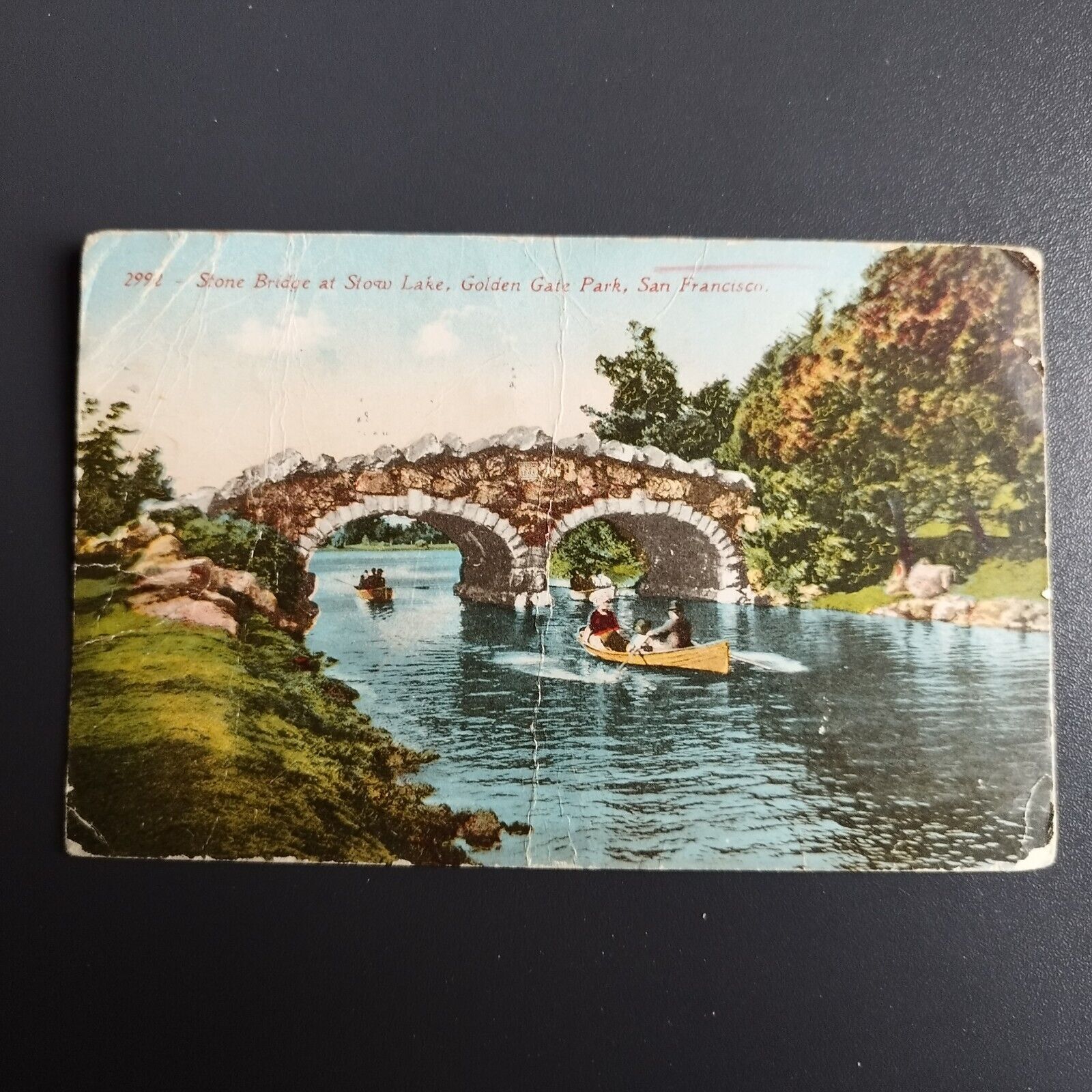 CaliforniaStone Bridge at Stow Lake Golden State Park San Francisco 1913