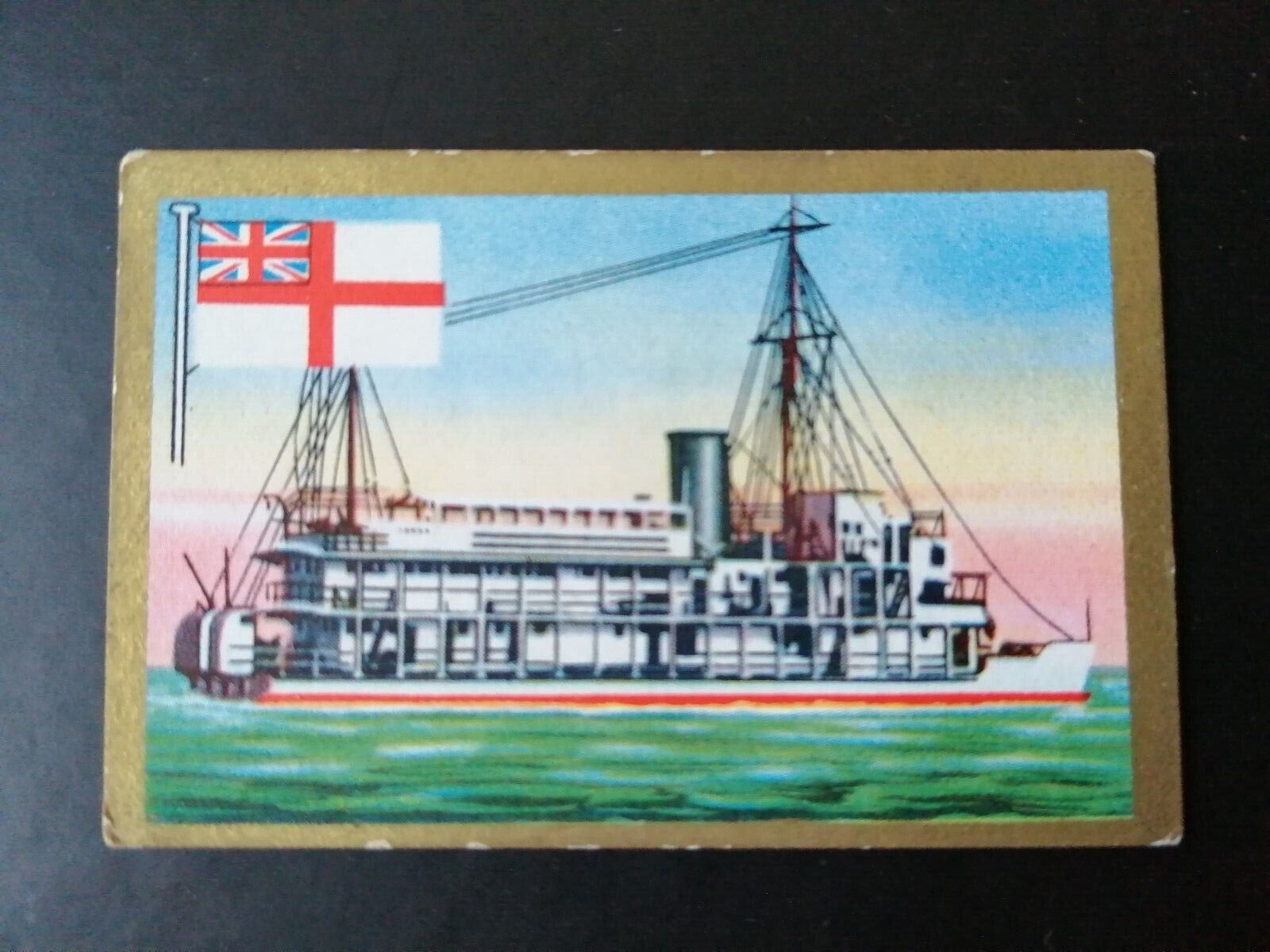 German SABA tobacco ship trading card 1931-33No 197 "Falcon" England