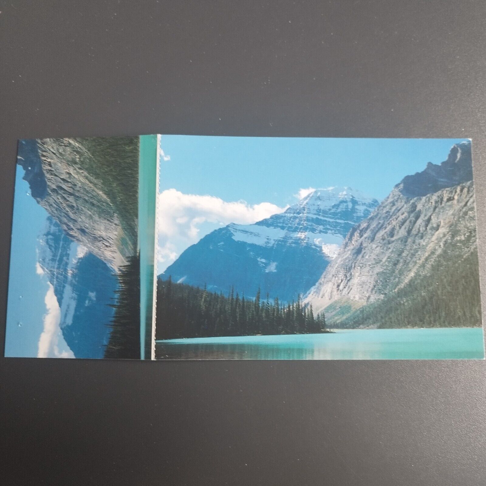 Canada Jasper National Park Mount Edith Cavell rises above Cavell Lake