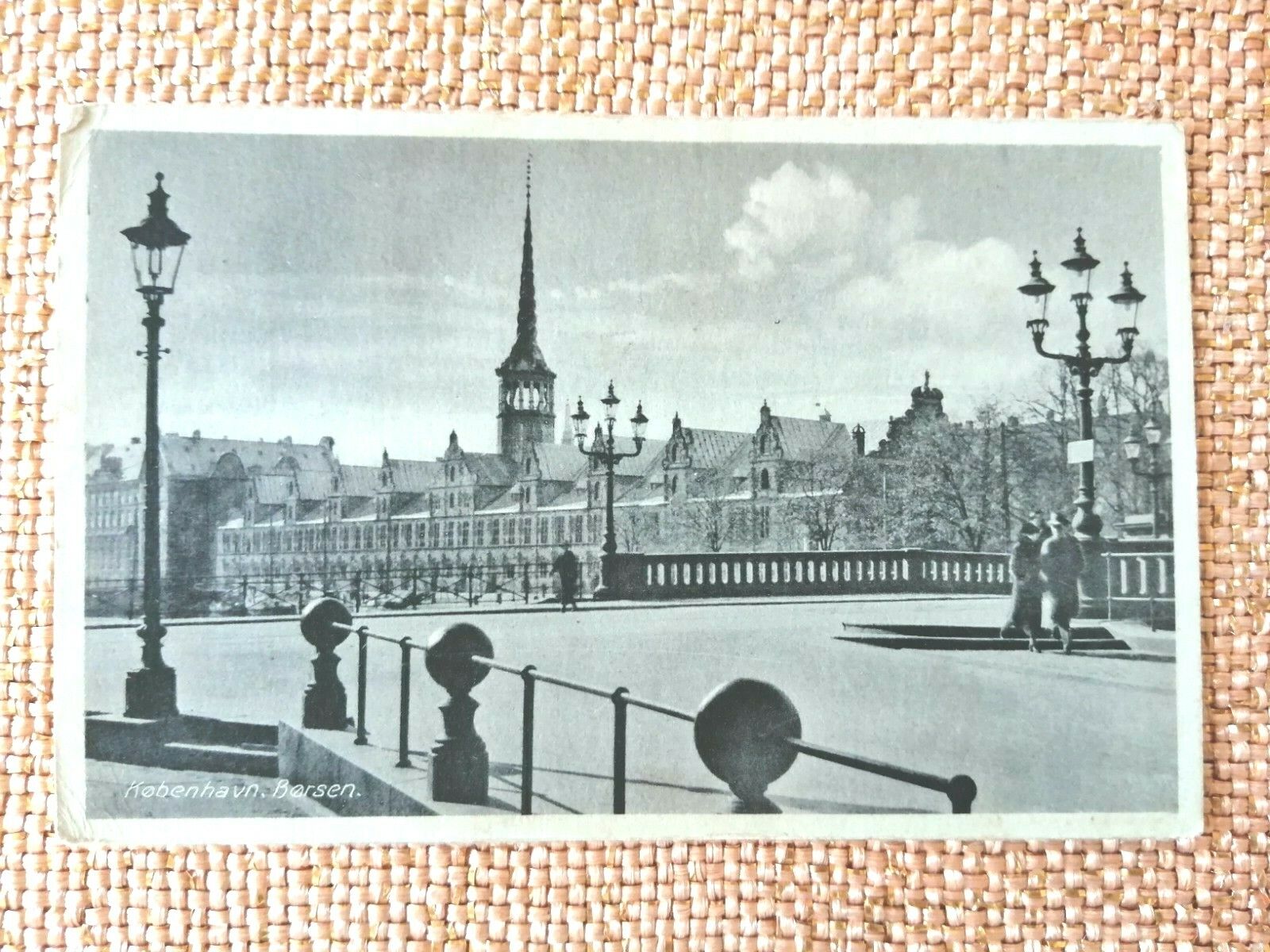 Vintage Danish postcardCopenhagenThe Stock ExchangeBørsen 1940s