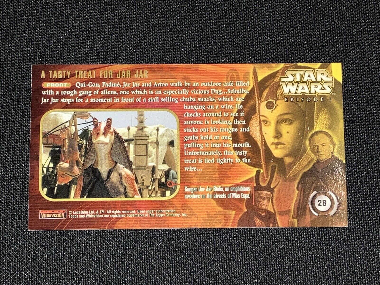 Star Wars Topps Widevision Episode 1: Hand Signed Autograph by Toby Longworth