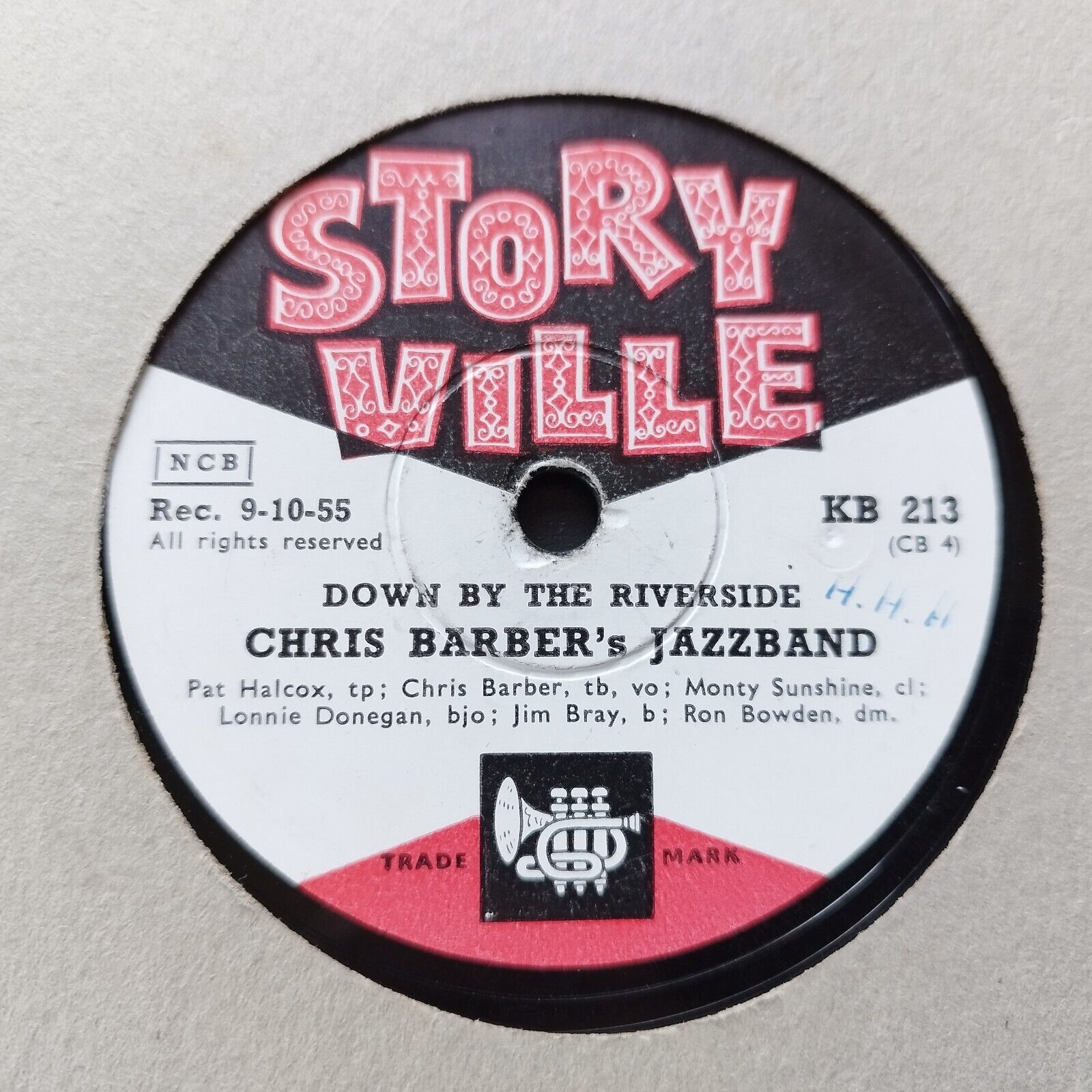 78 RPM  shellacCHRIS BARBER's JAZZBANDIce Cream/Down By The Riverside