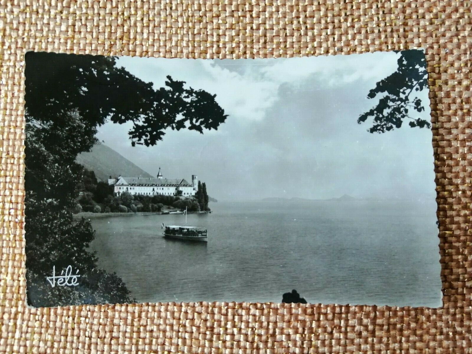 Vintage Postcard France Abbaye d'Hautecombe Lac du Bourget