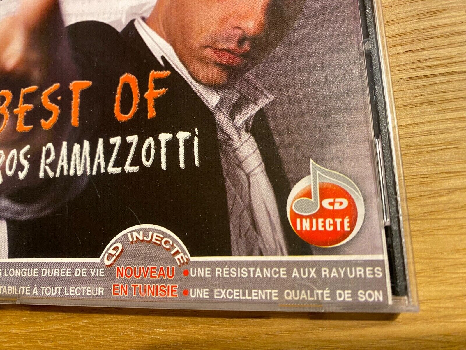 EROS RAMAZZOTTI "BEST OF EROS RAMAZZOTTI" CD ALBUM TUNIS 1 PRESSING 15 TRACK CD