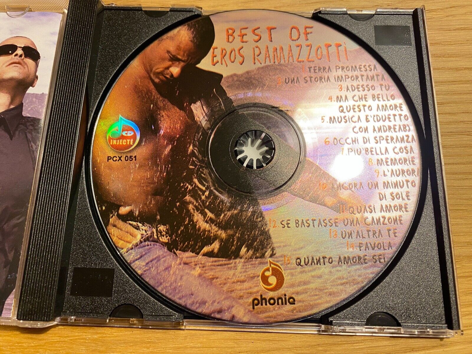 EROS RAMAZZOTTI "BEST OF EROS RAMAZZOTTI" CD ALBUM TUNIS 1 PRESSING 15 TRACK CD