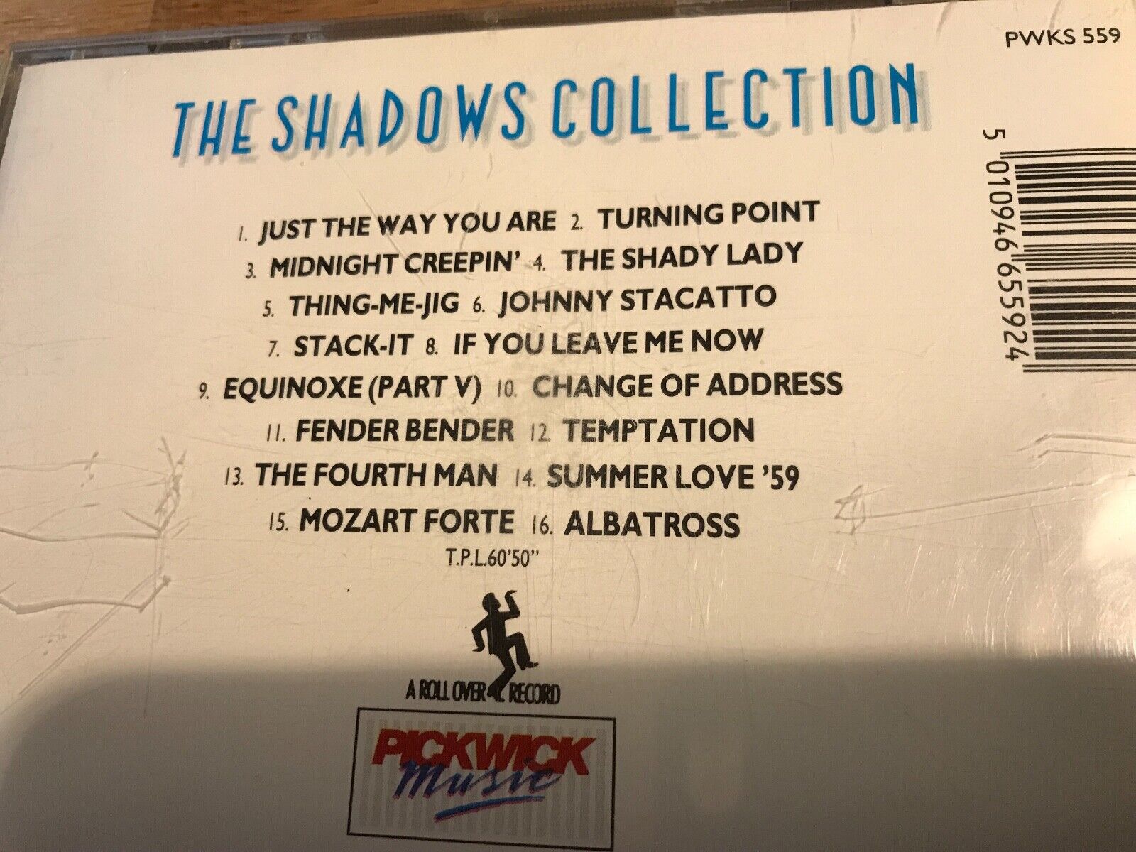 THE SHADOWS "THE SHADOW COLECTION" 1989 CD ALBUM 16 TRACKS PICKWICK UK RARE UK