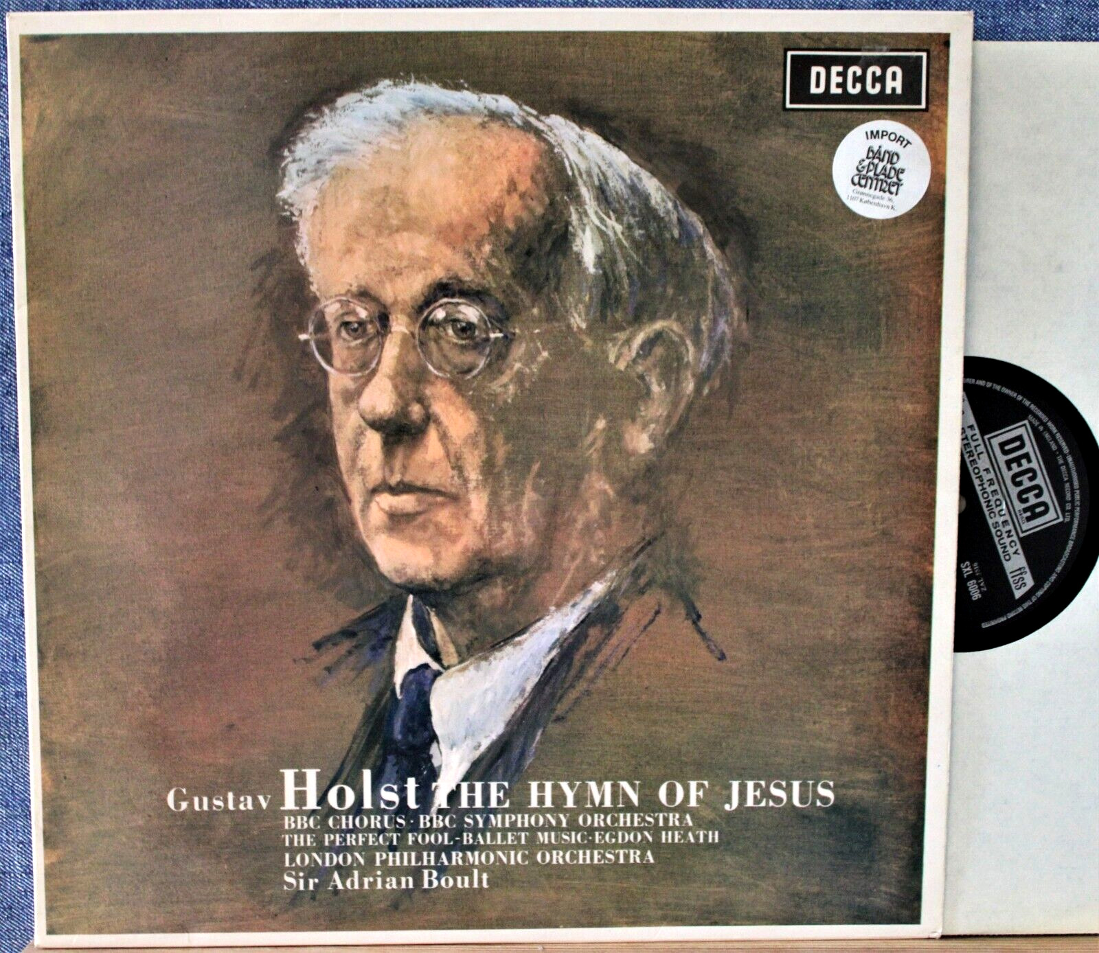 Boult Holst (Hymn of Jesus: Perfect Fool; Egdon Heath) Decca SXL 6006 NM