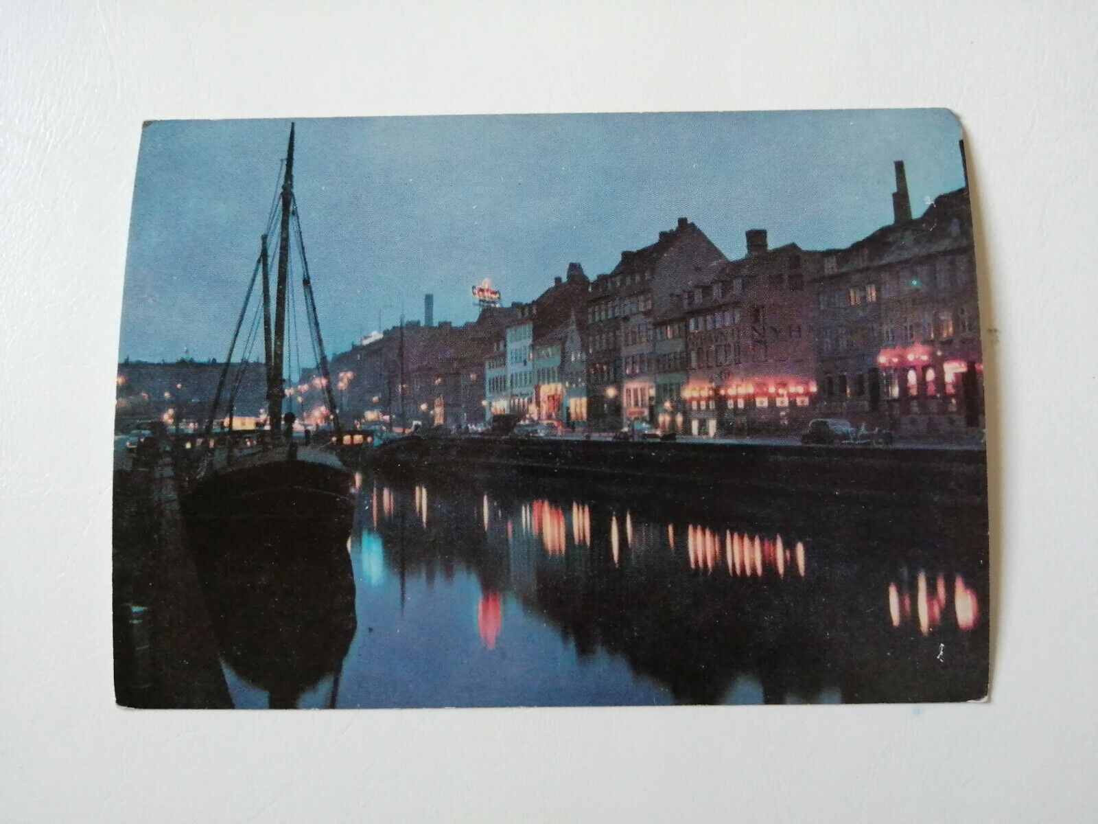 Vintage Danish postcardCopenhagenFamous Nyhavn 1960s