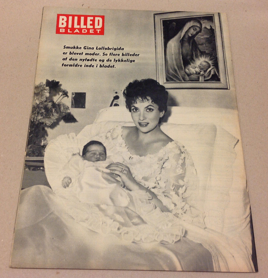 GINA LOLLOBRIGIDA ANDREA MILKO BACK COVER VTG DANISH Magazine Billed-Bladet 1957