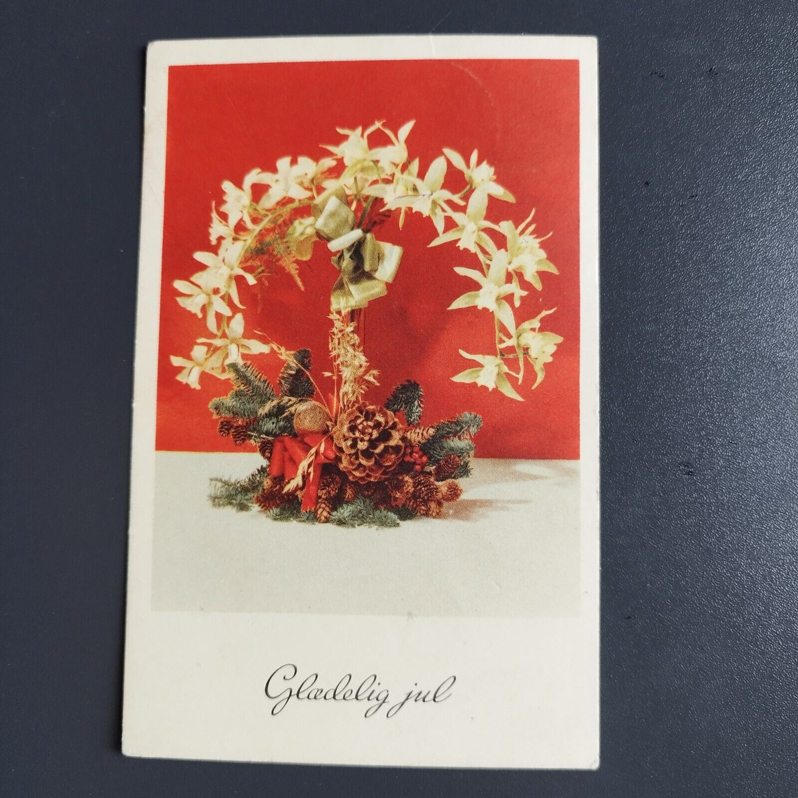 Denmark Vintage Christmas card - Posted 1956 - No X 17