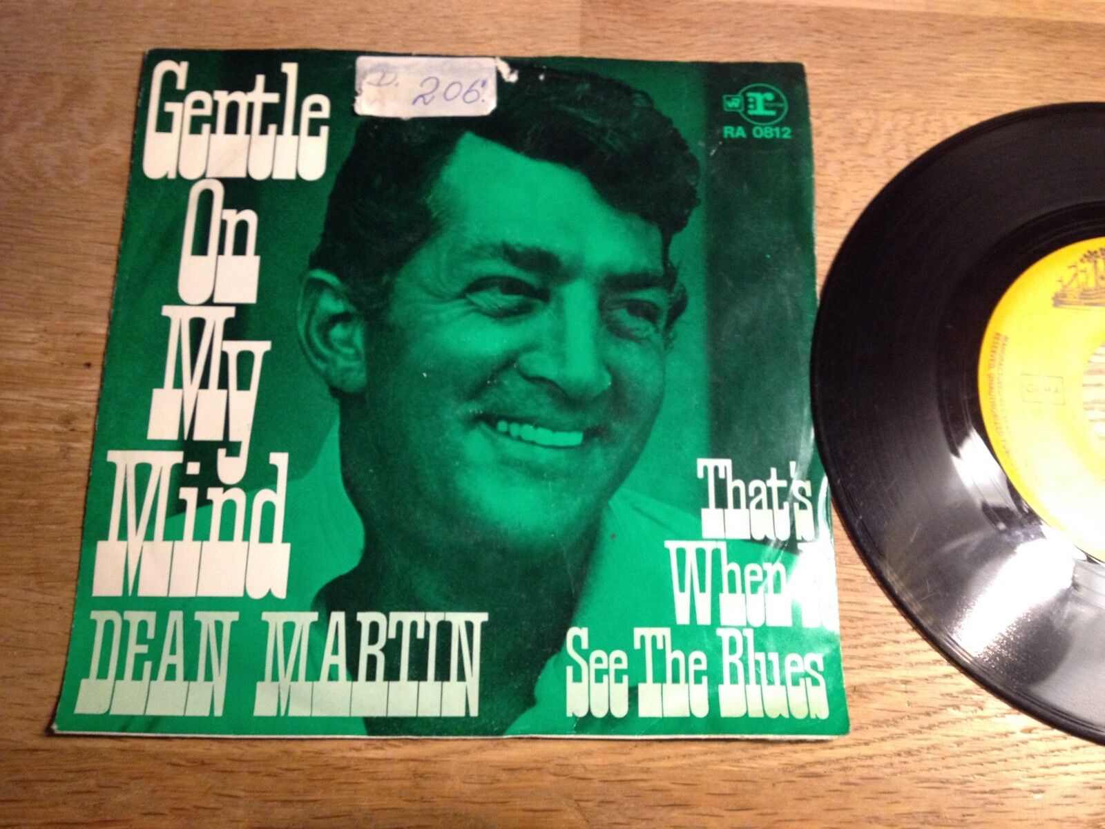 DEAN MARTIN "GENTLE ON MY MIND/ THAT´S WHEN I SEE THE BLUES" REPRISE RECORDS OOP