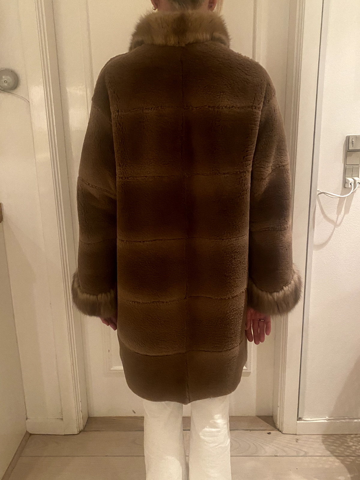 real mink fur coat women large used