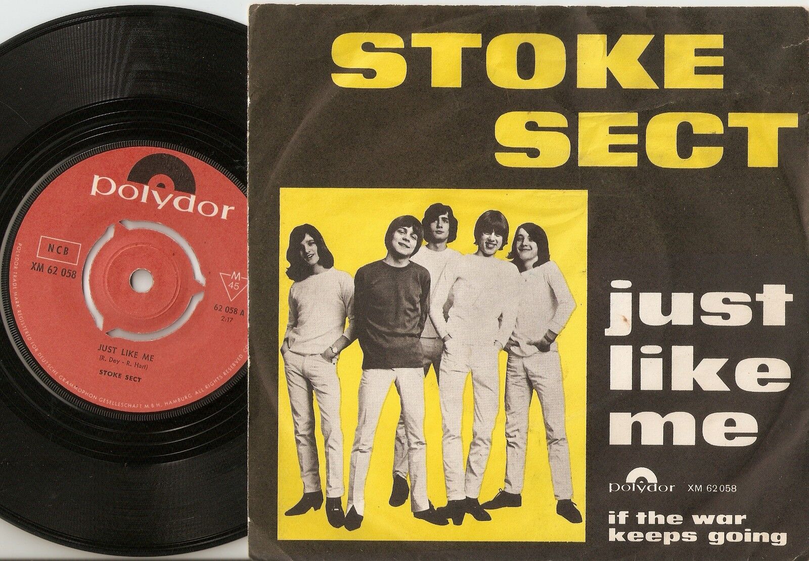 STOKE SECT JUST LIKE ME DANISH 45+PS 1966 MOD FREAKBEAT PSYCH REVERE RAIDERS