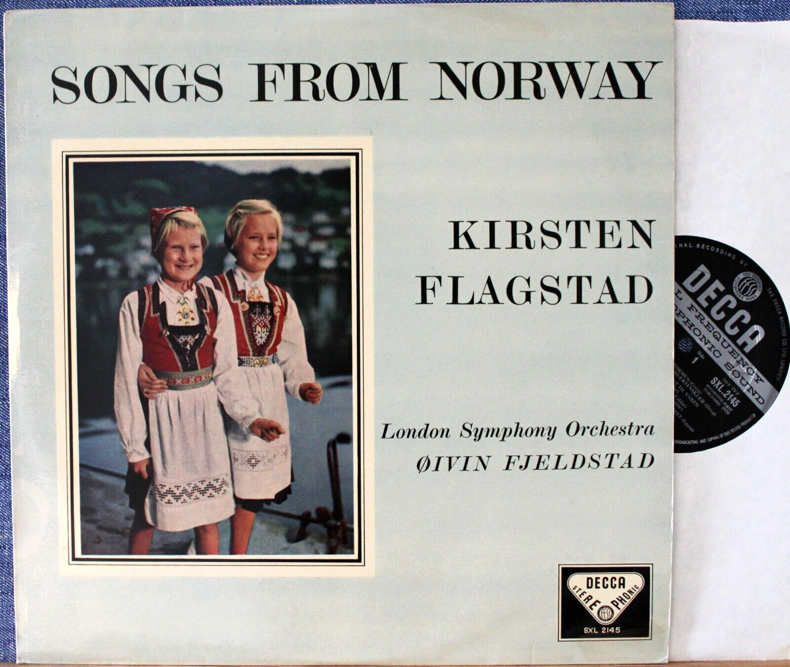 Flagstad; Fjeldstad Songs from Norway Decca SXL 2145 wb NM