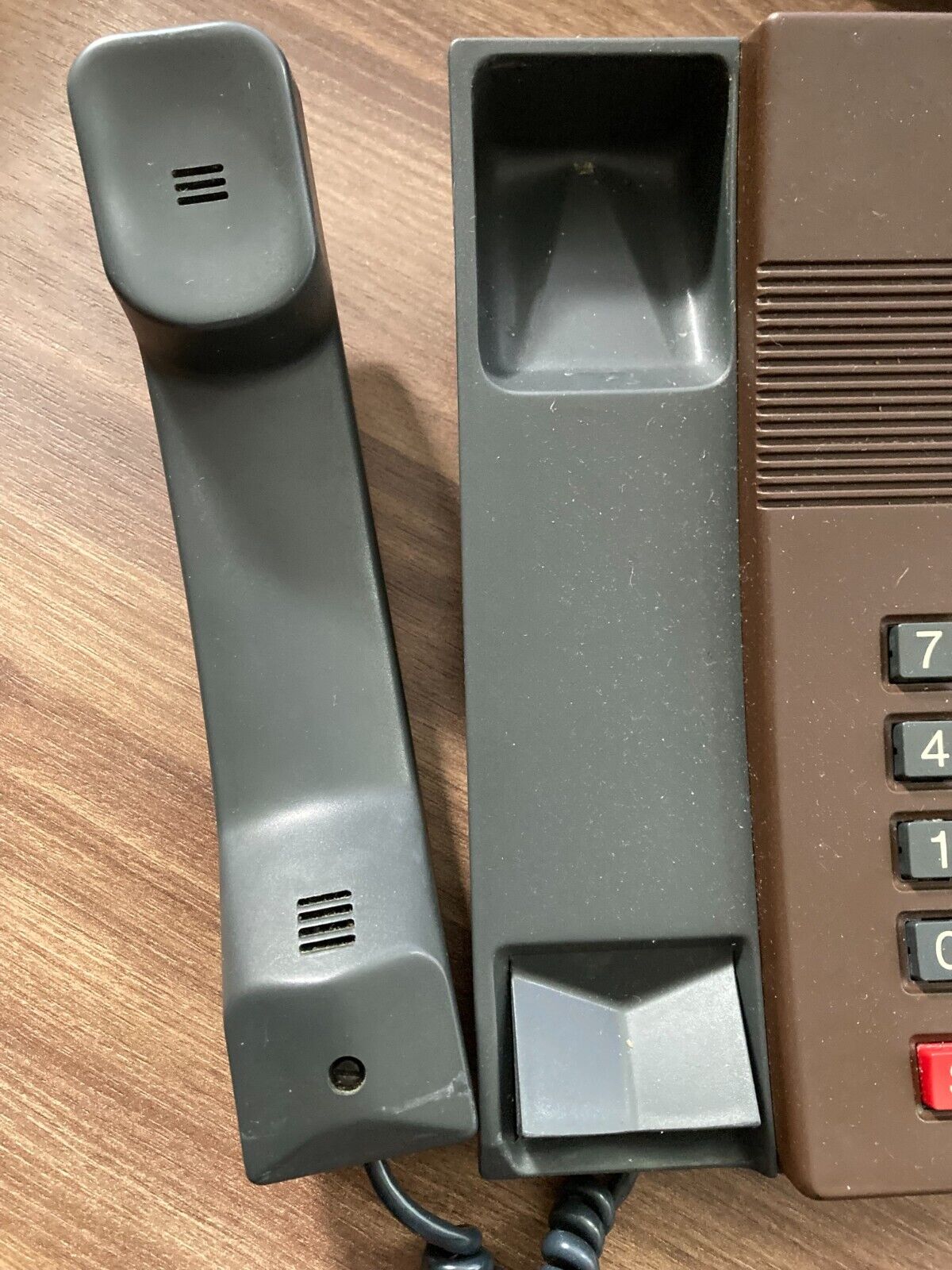 Kirk 76E Digitel 2000 Danish Design Brown 1980s Desk Landline Phone